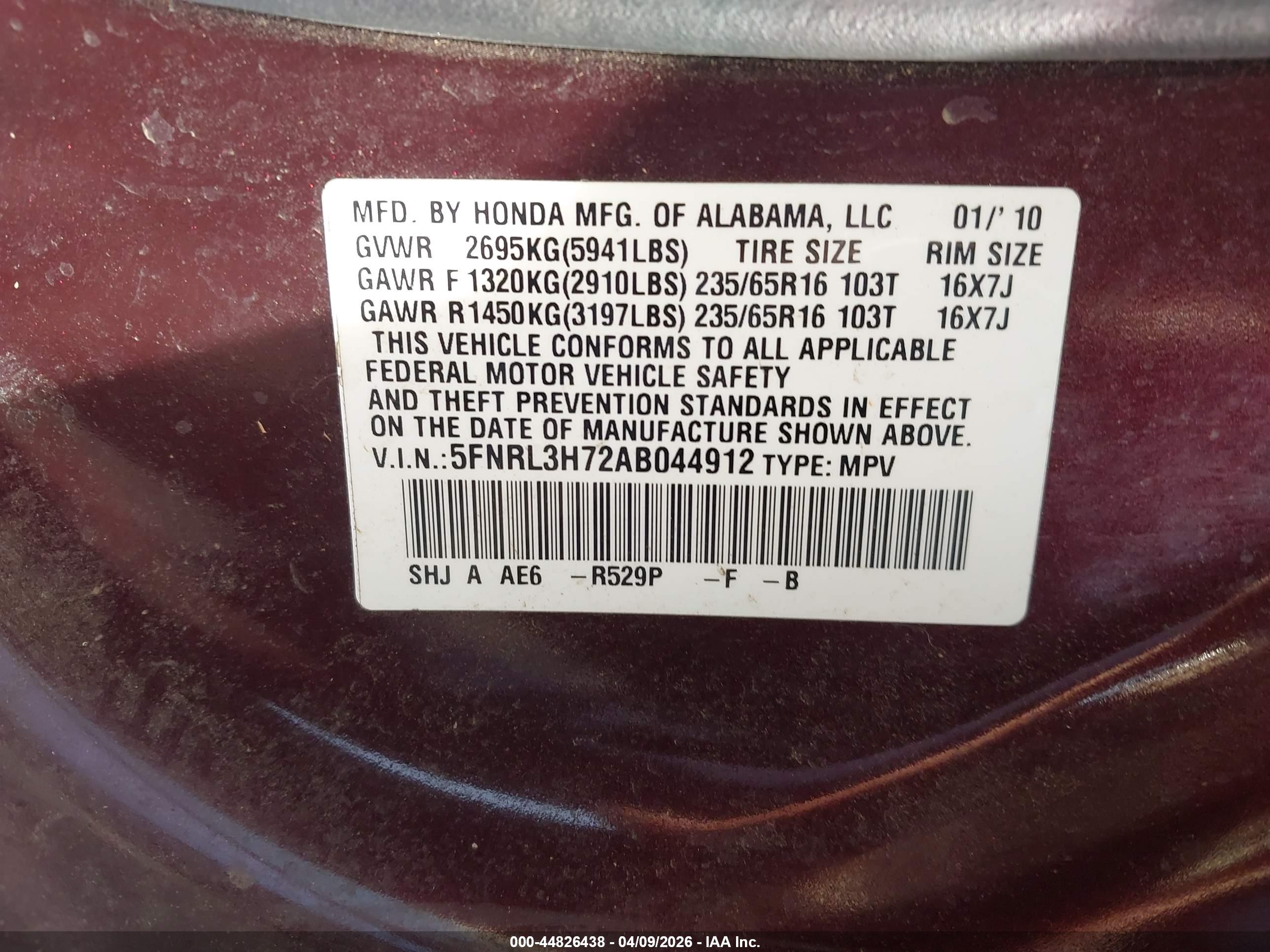 HONDA ODYSSEY image 9