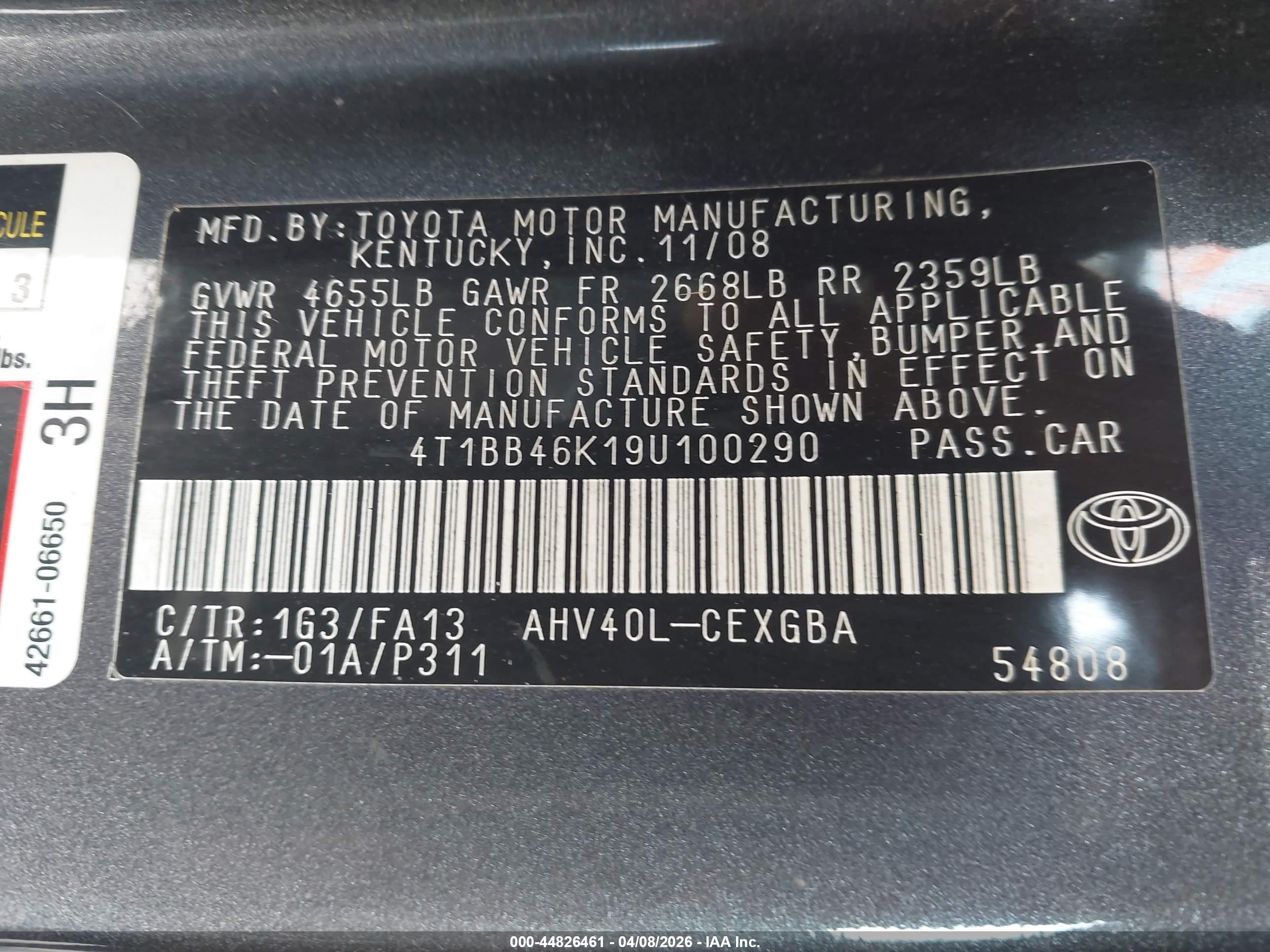 TOYOTA CAMRY image 9
