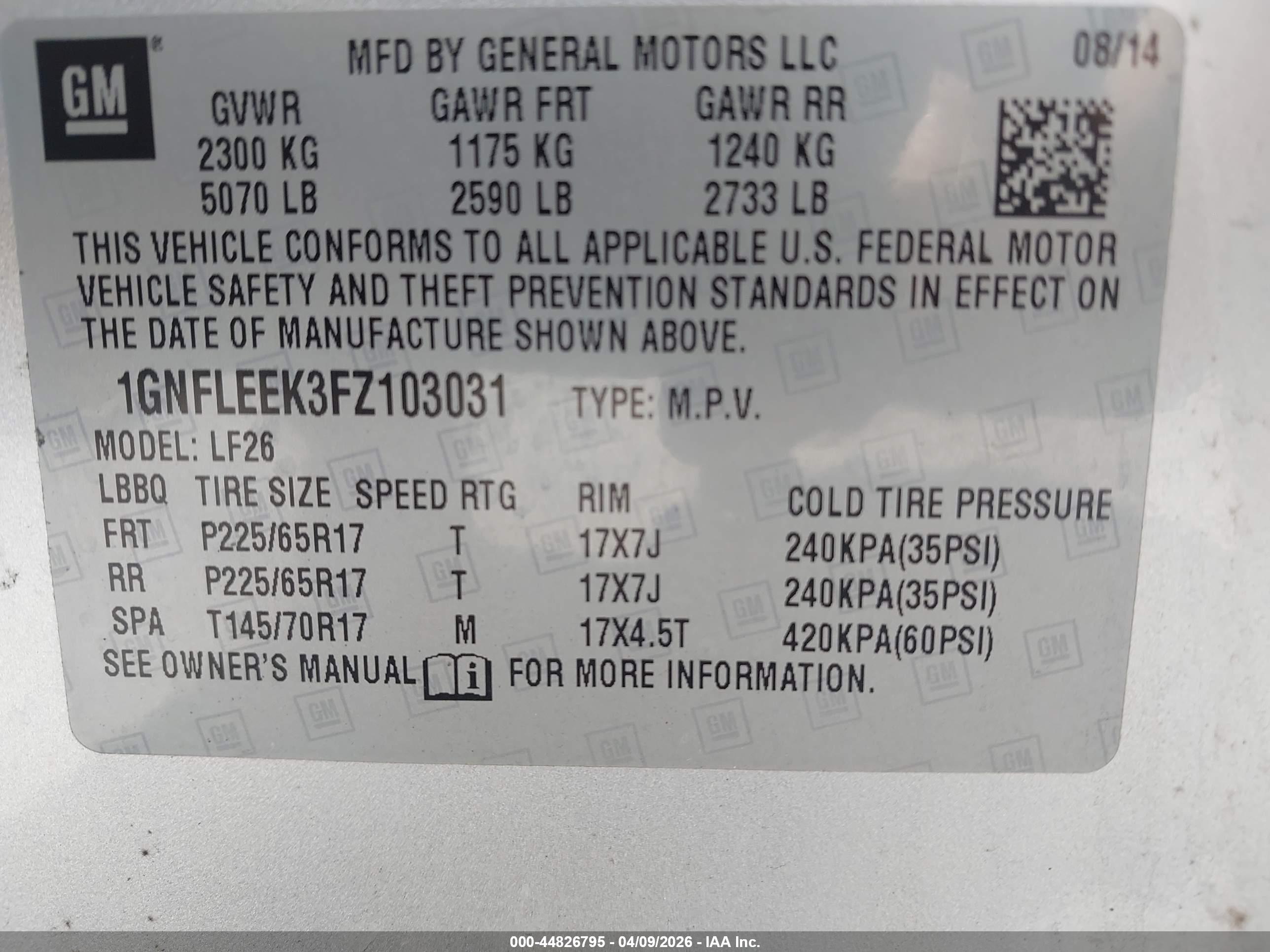 CHEVROLET EQUINOX image 9