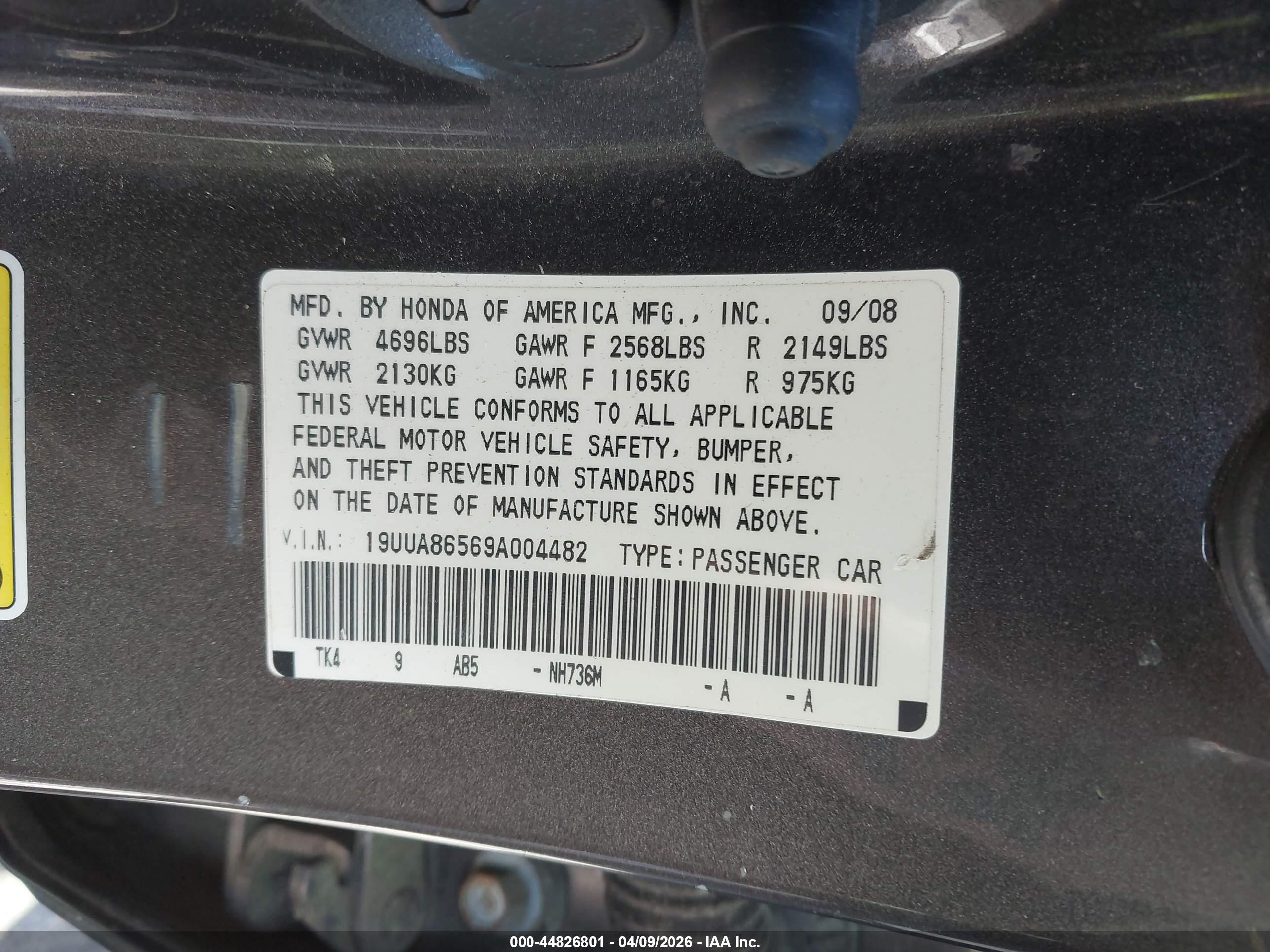 ACURA TL image 9