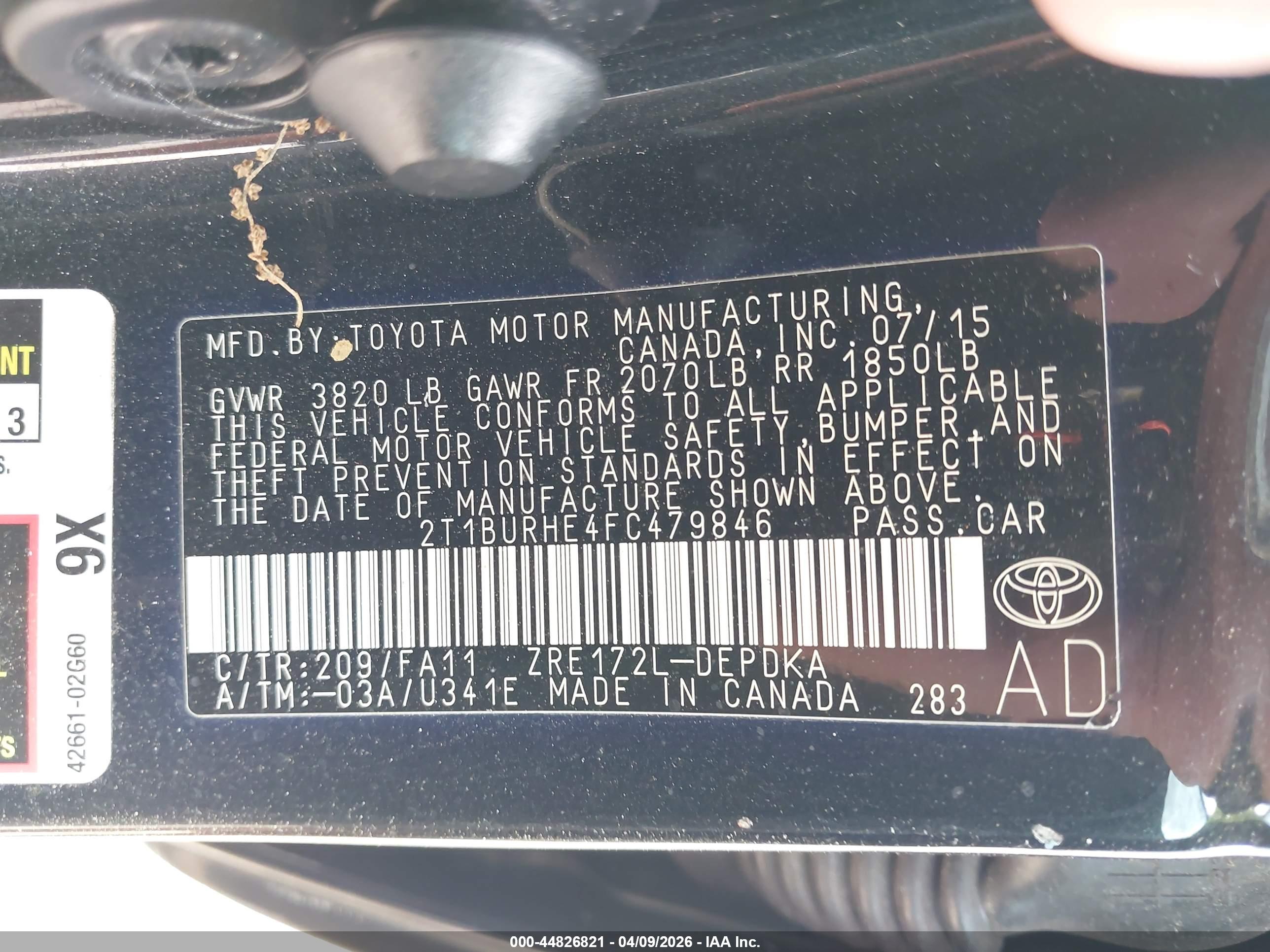 TOYOTA COROLLA image 9
