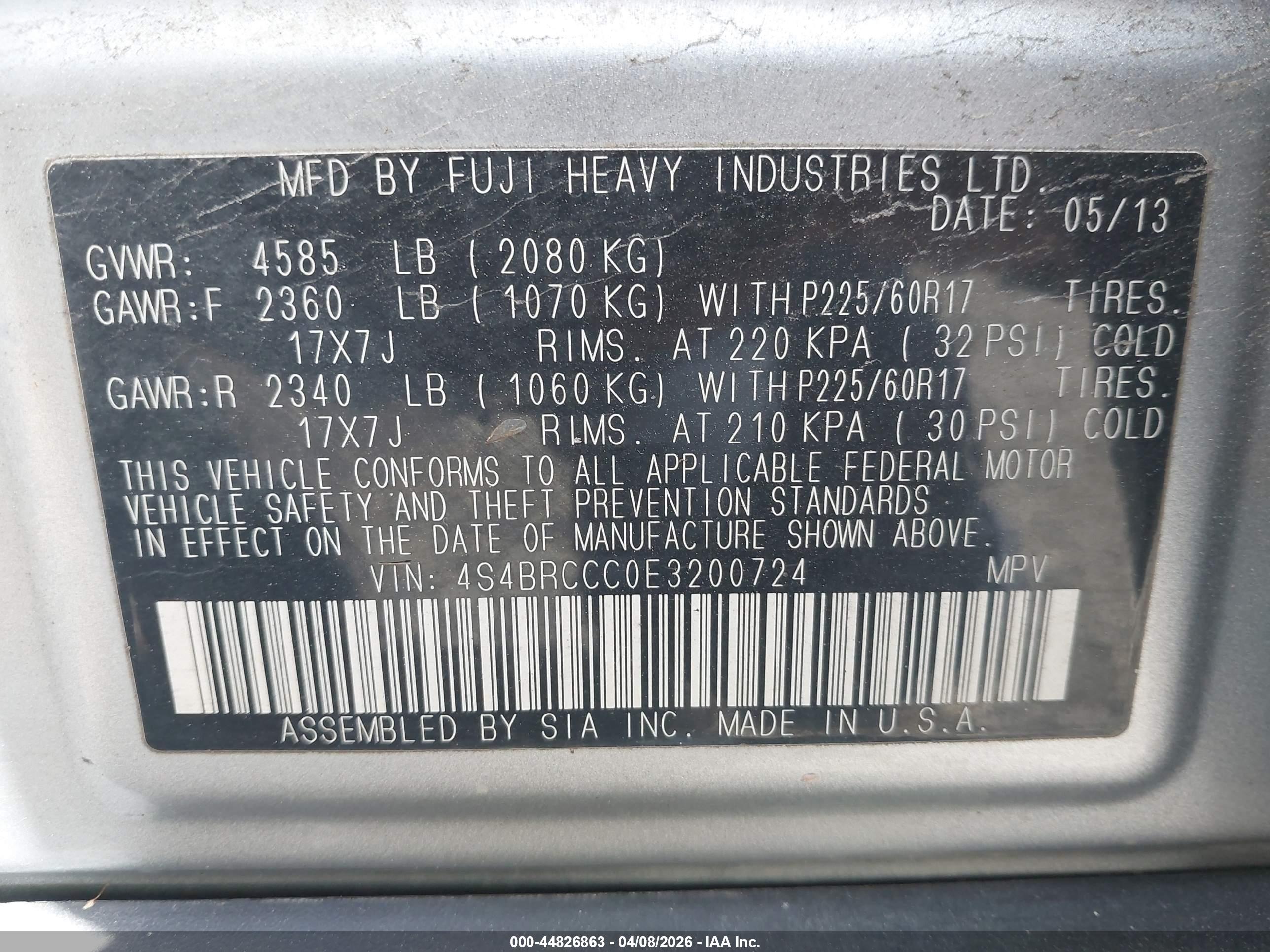SUBARU OUTBACK image 9