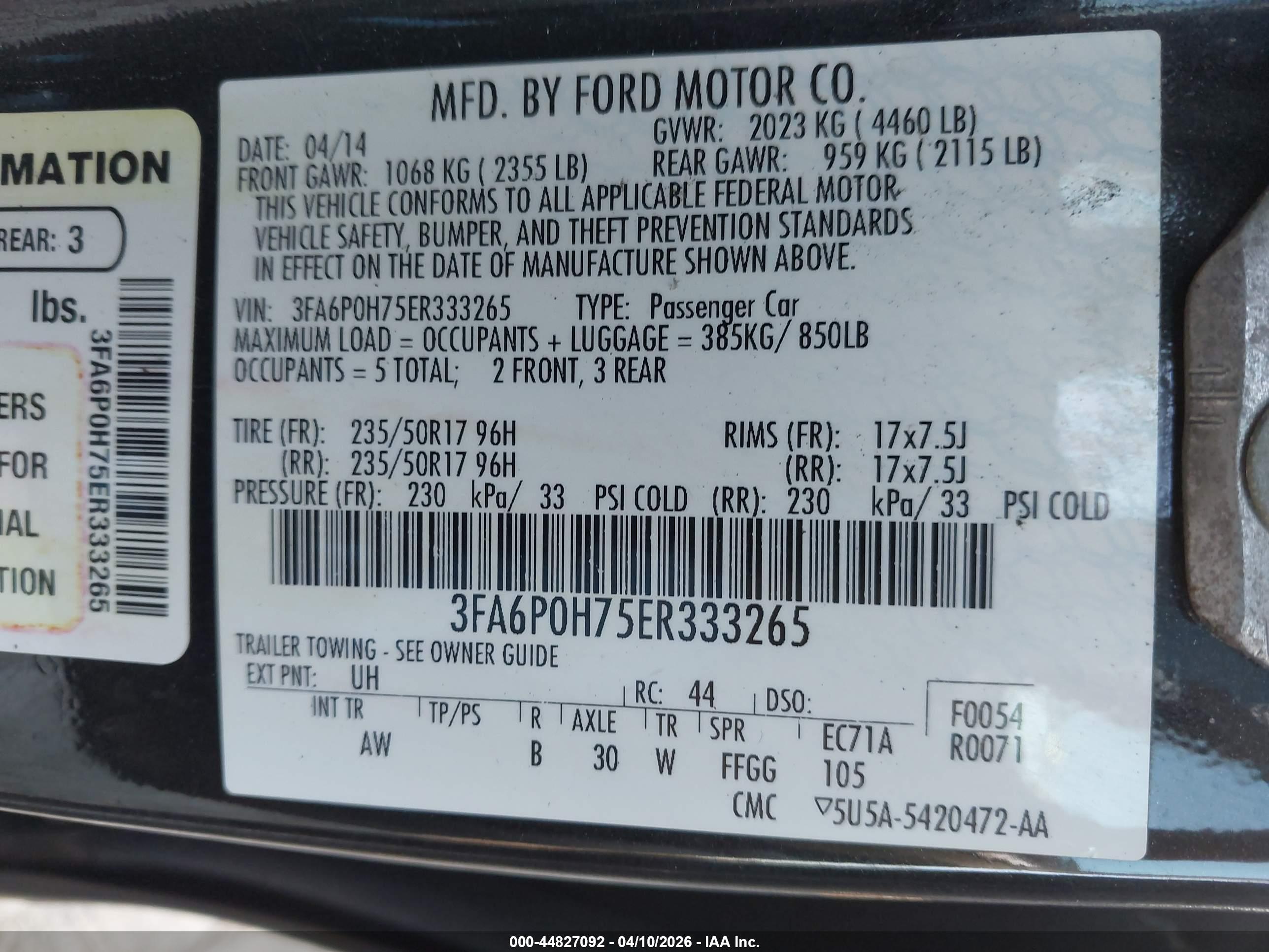 FORD FUSION image 9