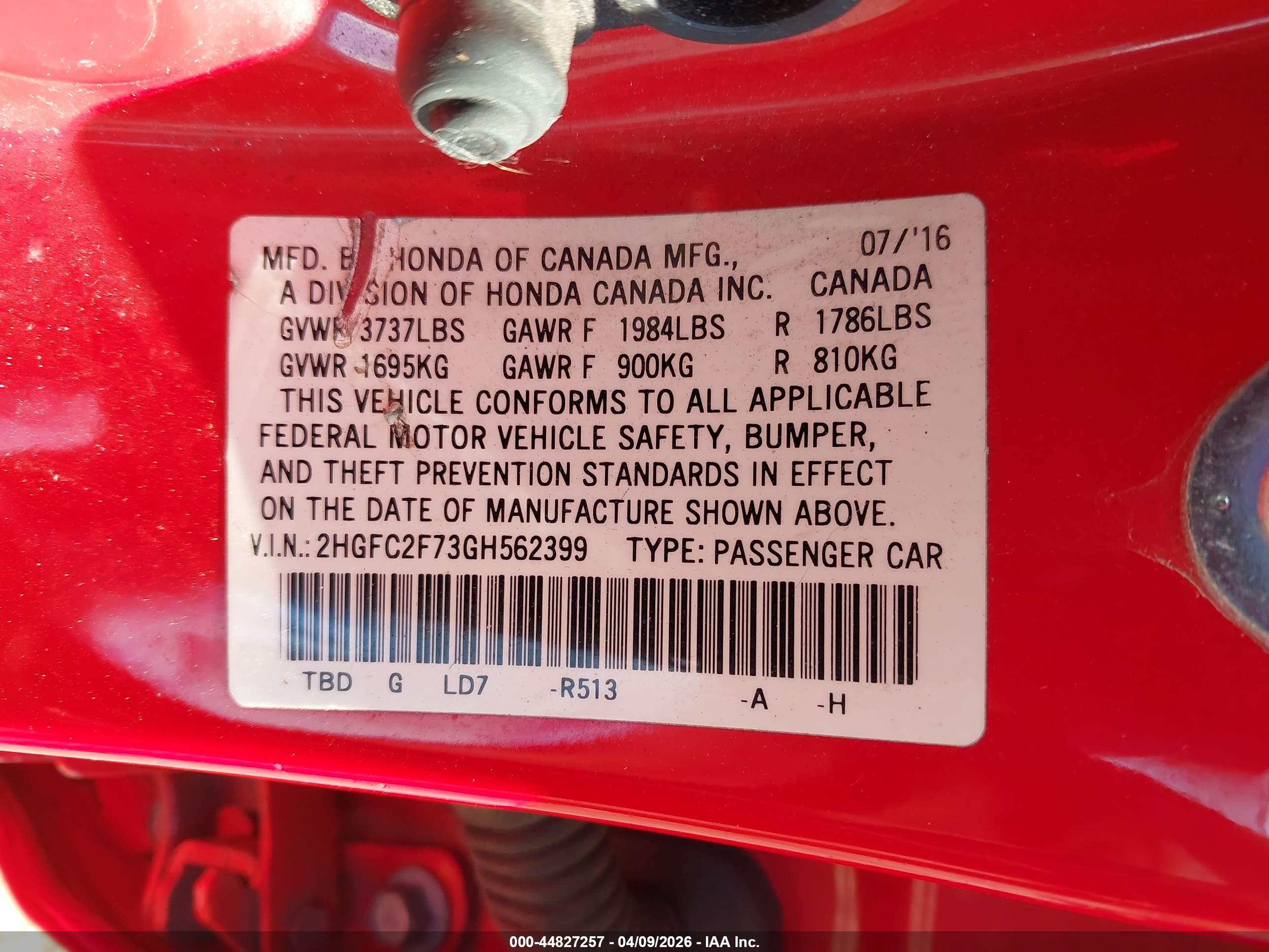 HONDA CIVIC image 9