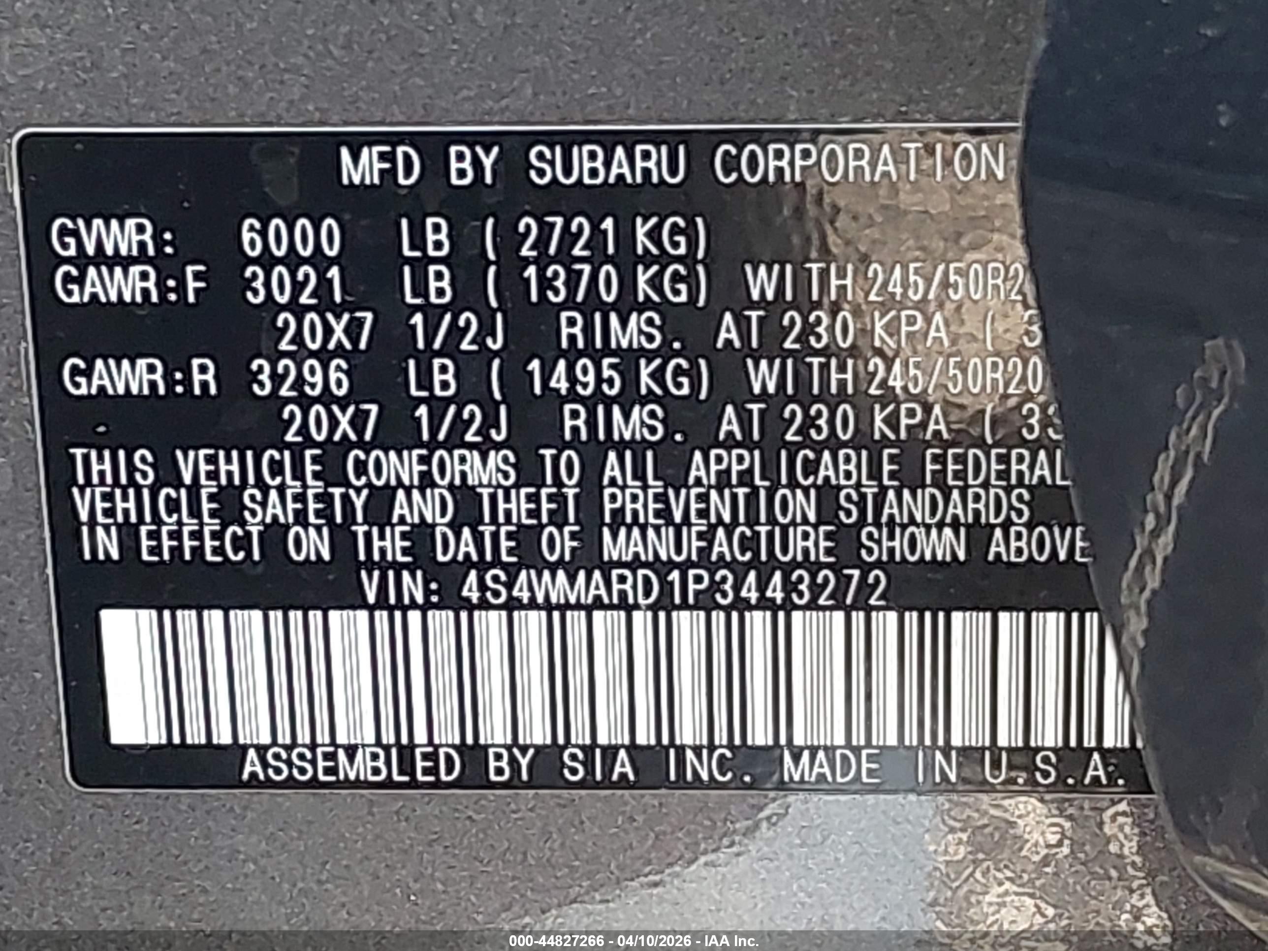 SUBARU ASCENT image 9