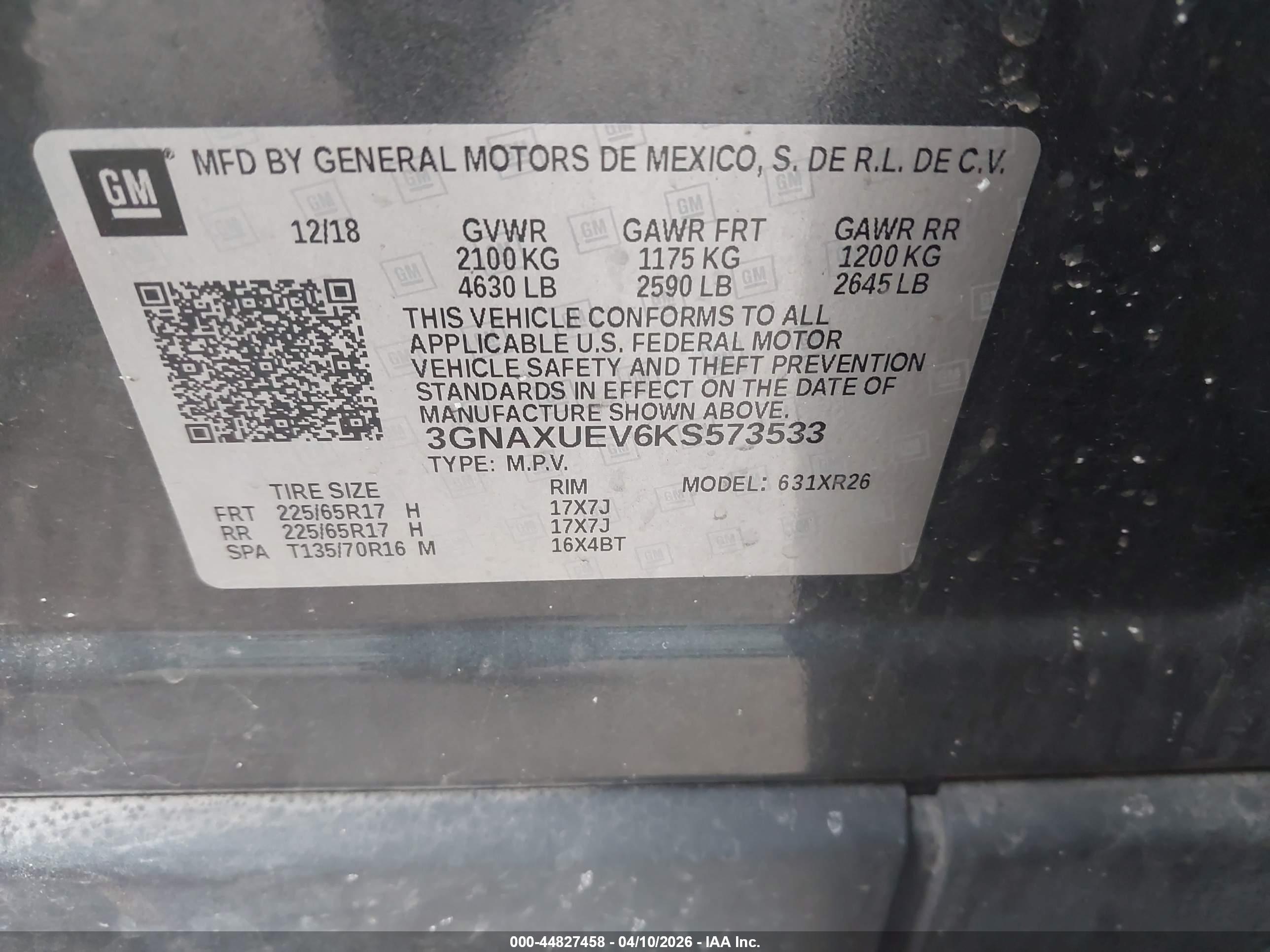 CHEVROLET EQUINOX image 9