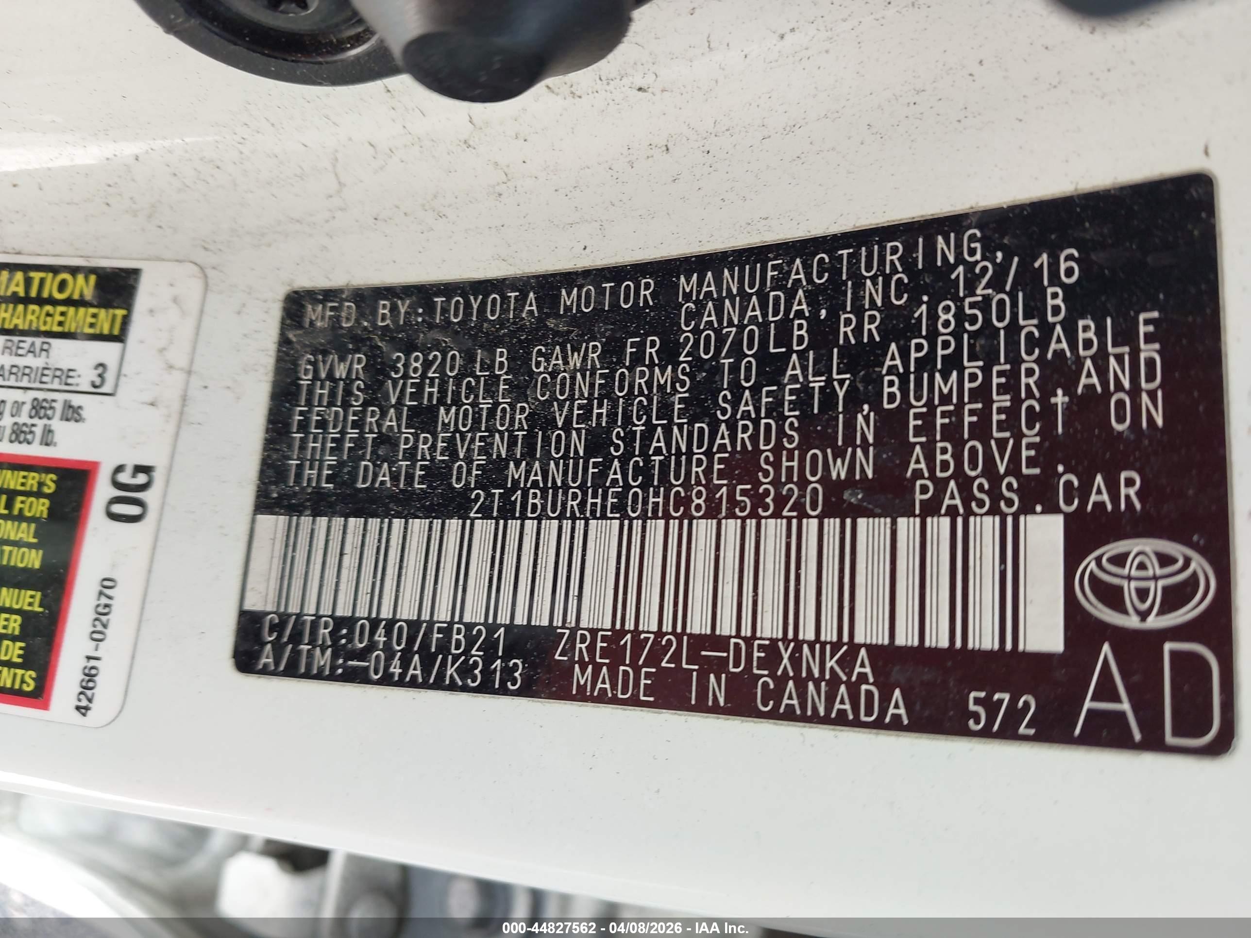 TOYOTA COROLLA image 9