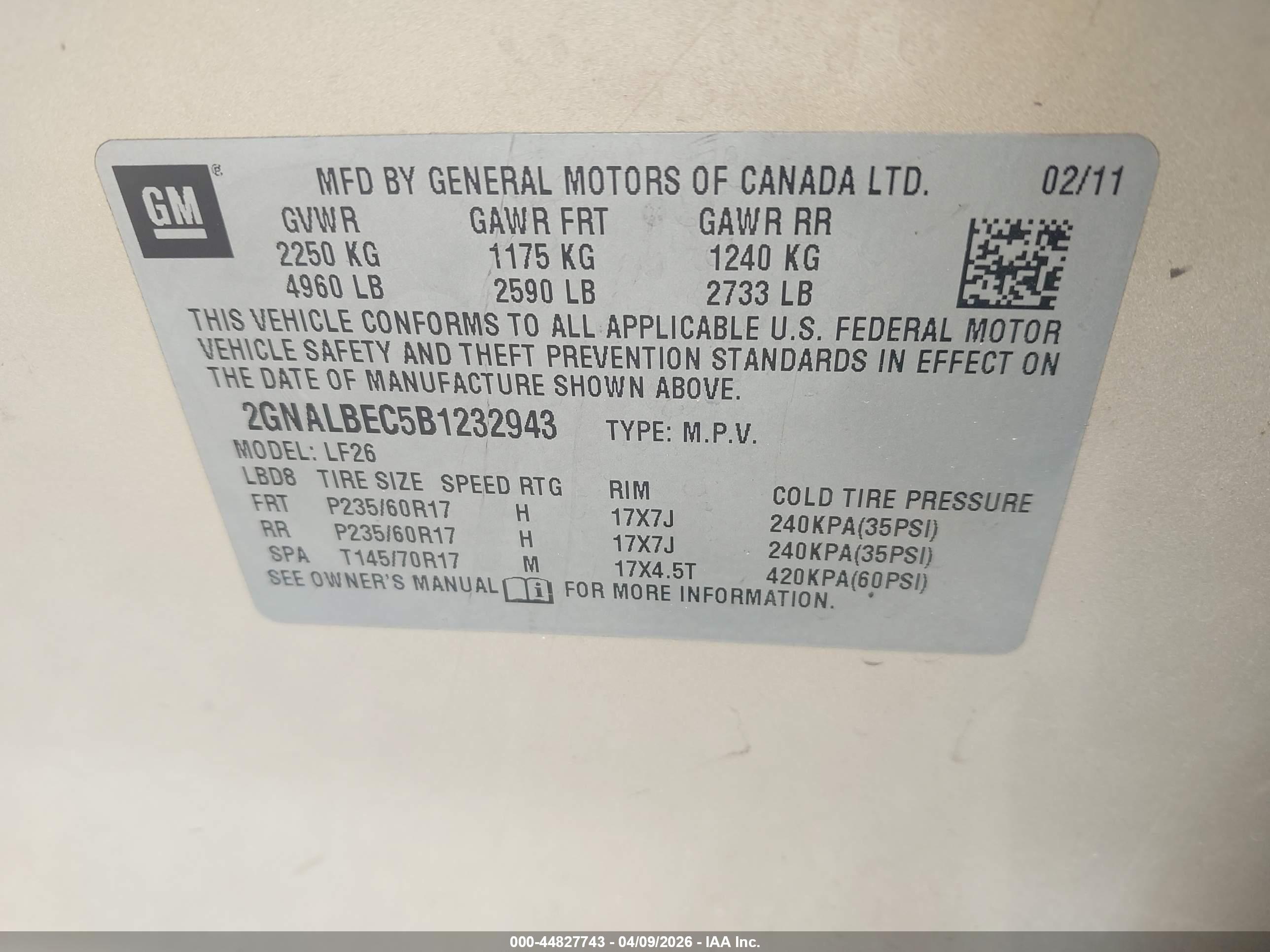 CHEVROLET EQUINOX image 9