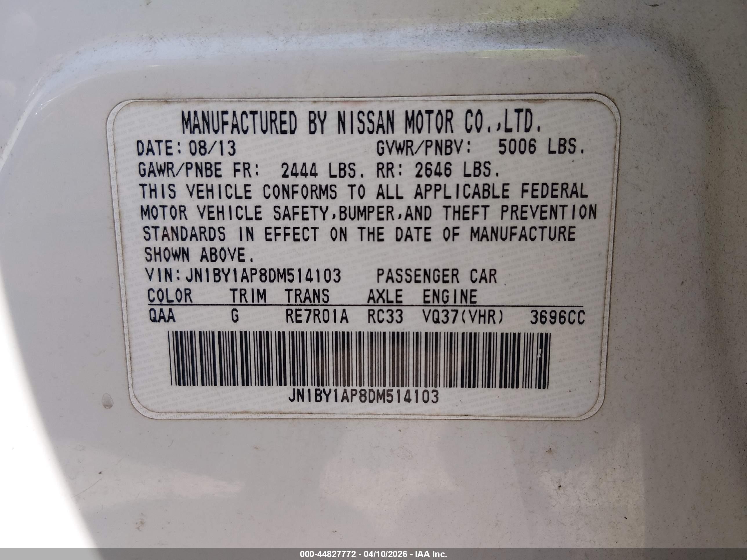 INFINITI M37 image 9