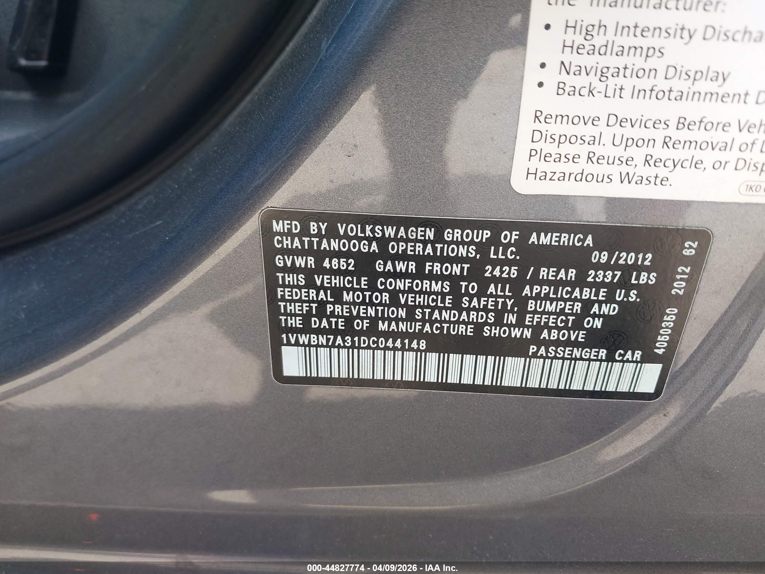 VOLKSWAGEN PASSAT image 9