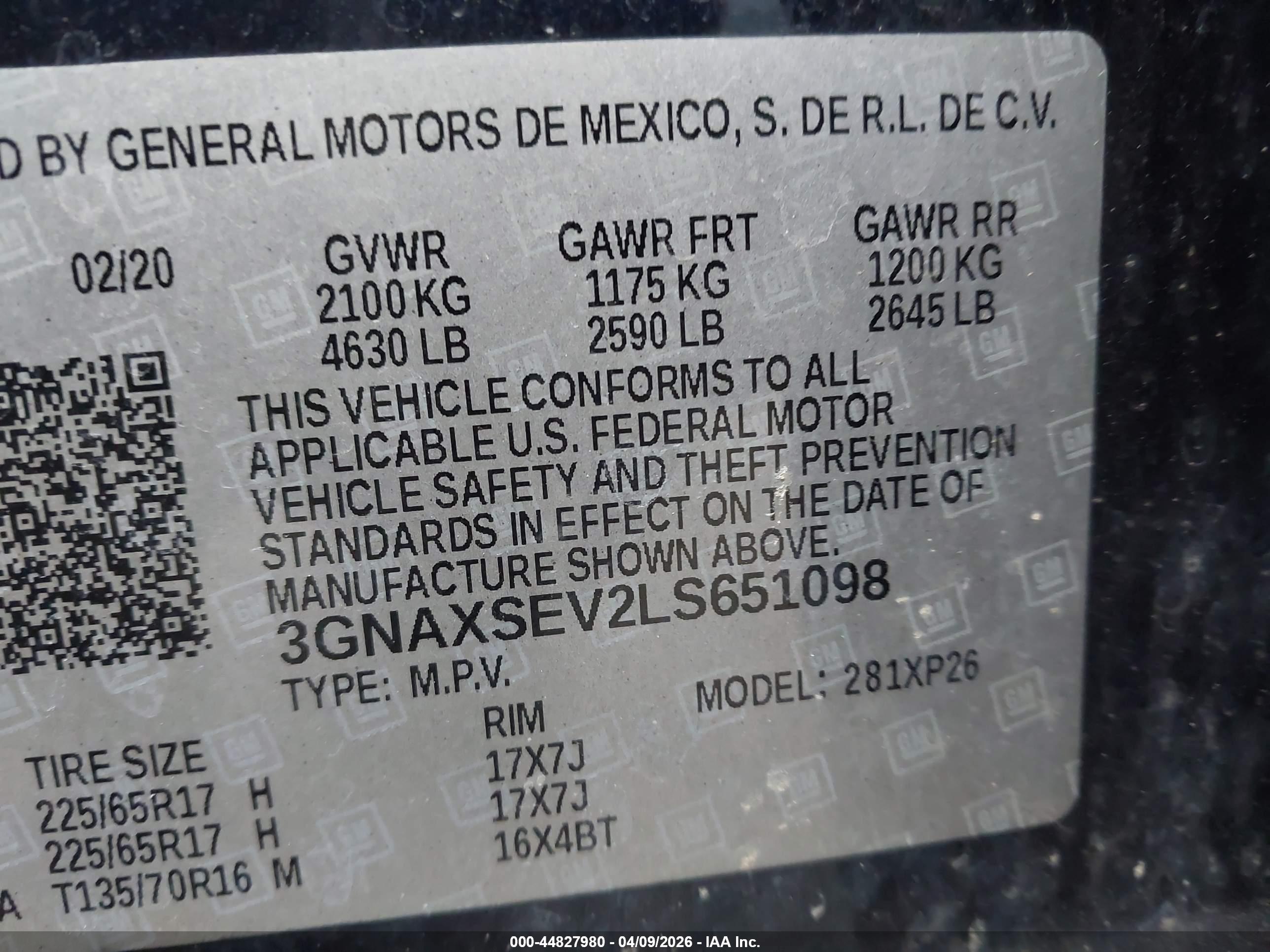 CHEVROLET EQUINOX image 9