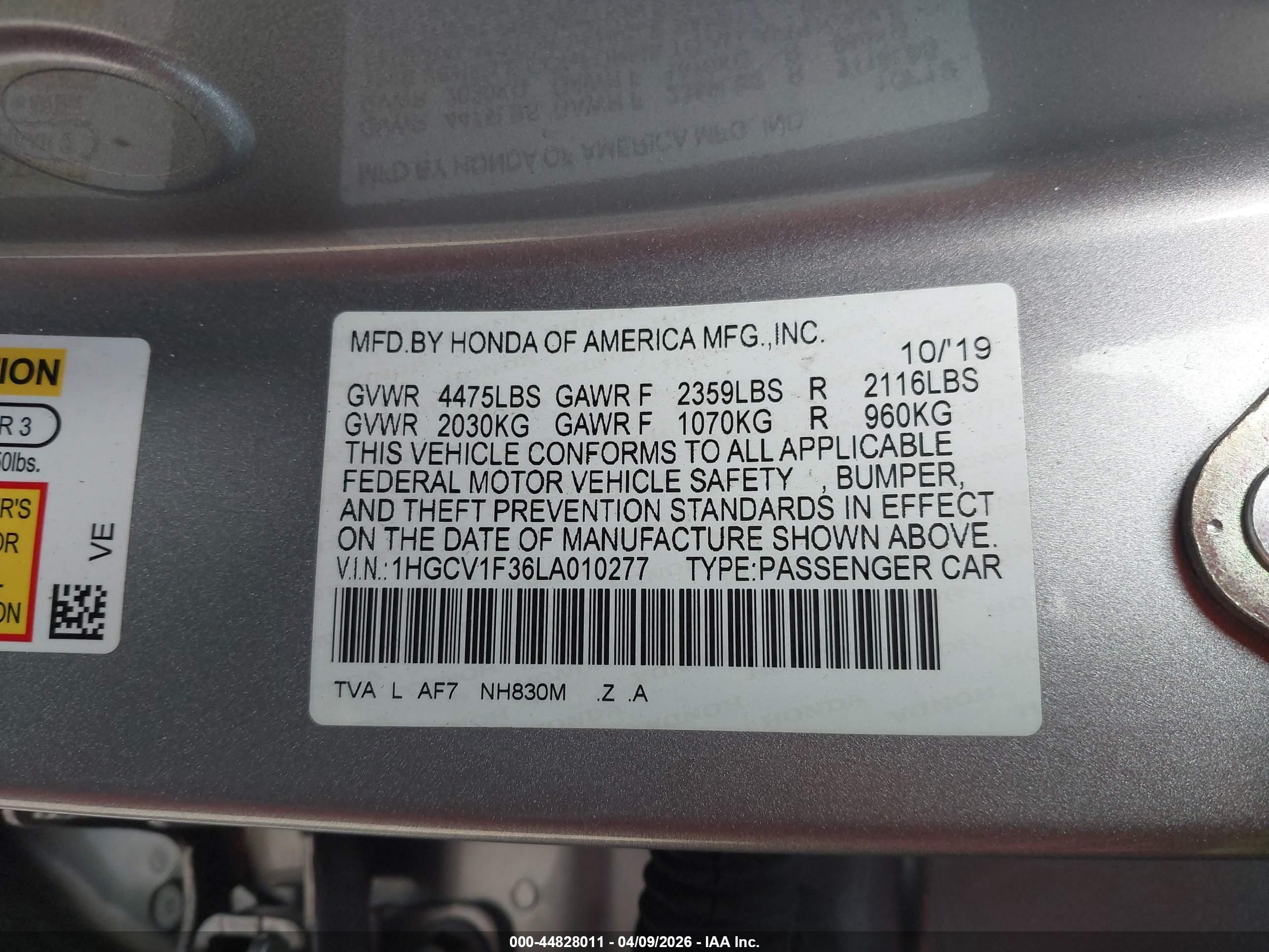 HONDA ACCORD image 9