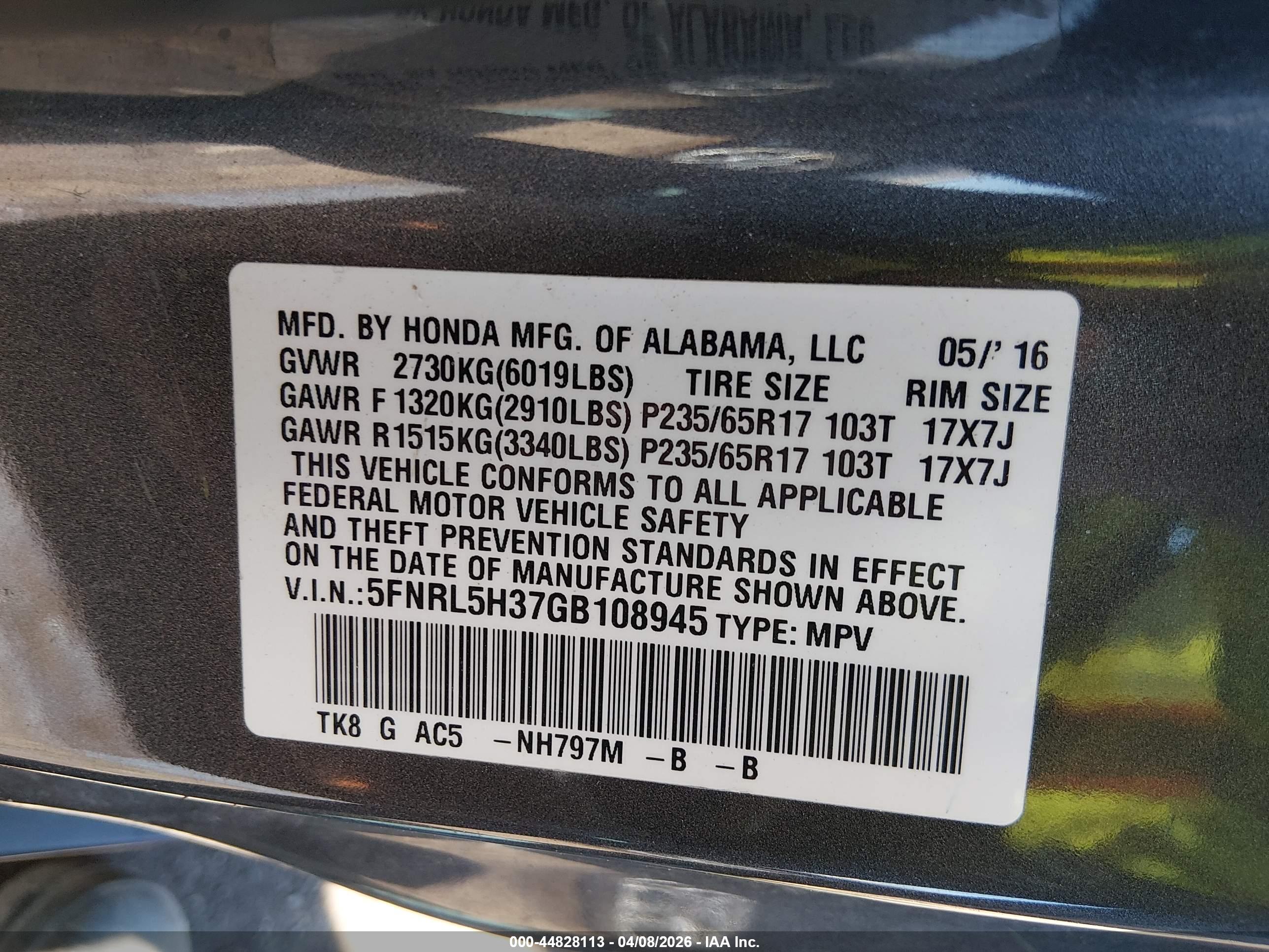 HONDA ODYSSEY image 9