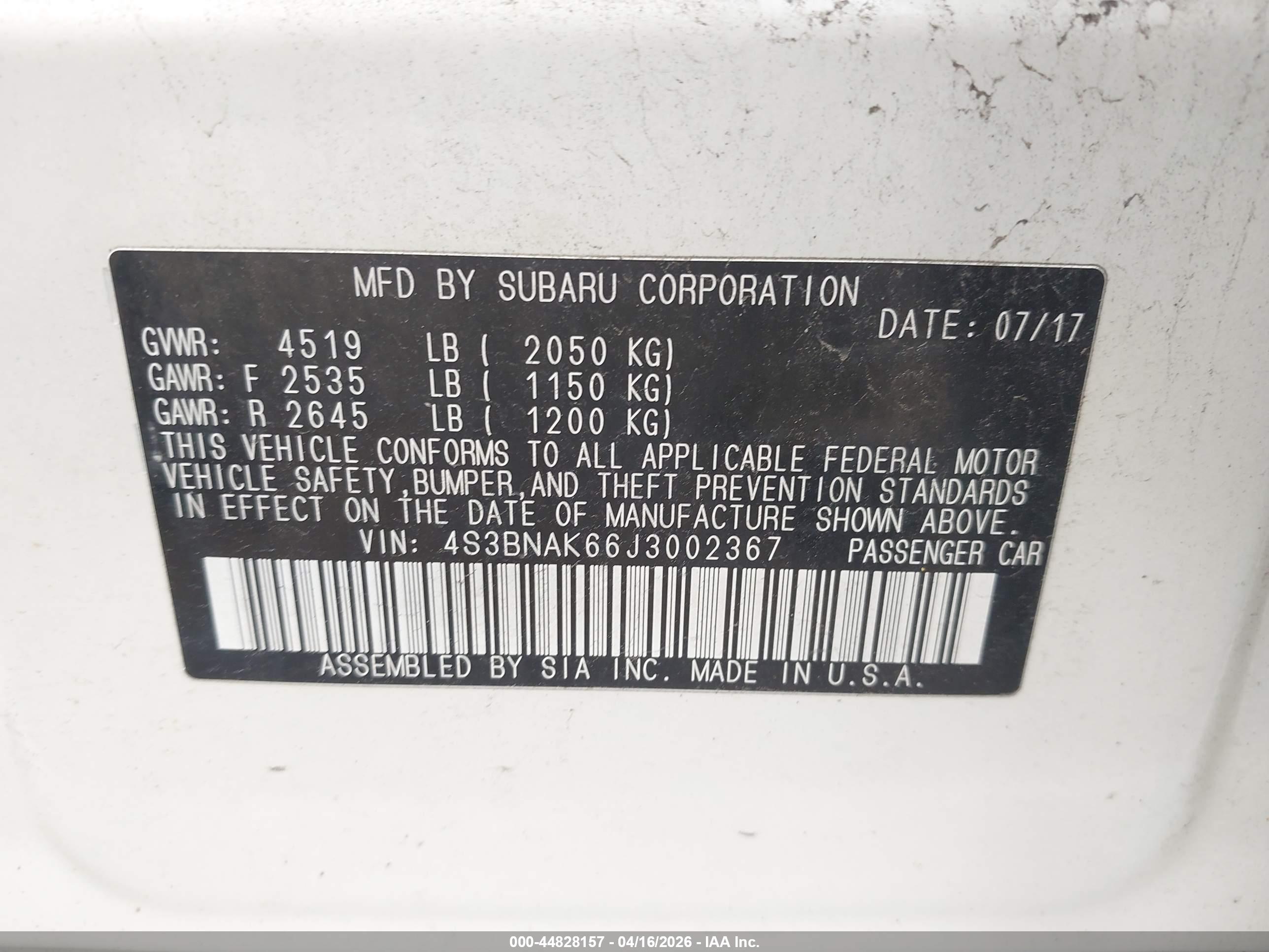 SUBARU LEGACY image 9