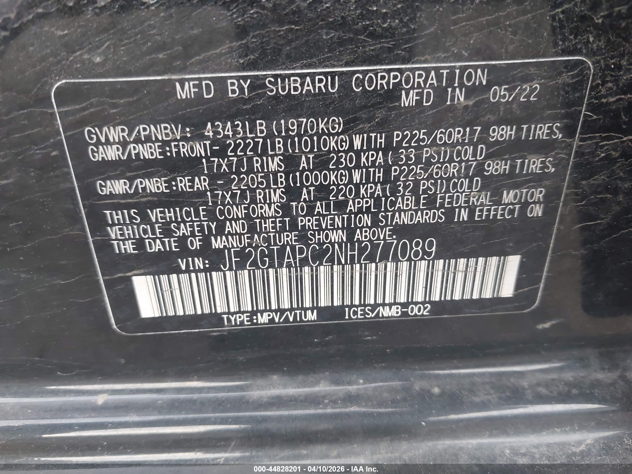 SUBARU CROSSTREK image 9