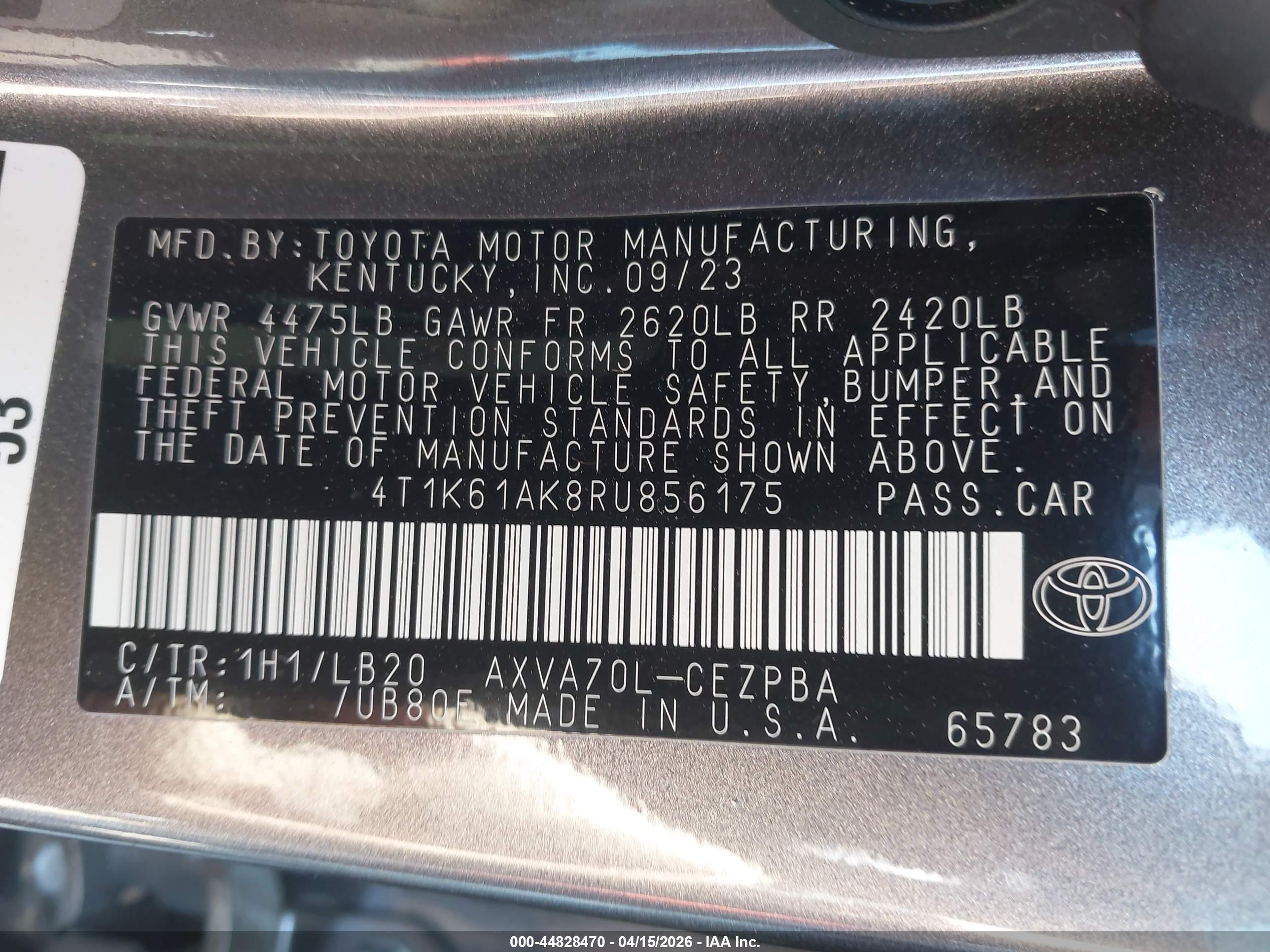 TOYOTA CAMRY image 9