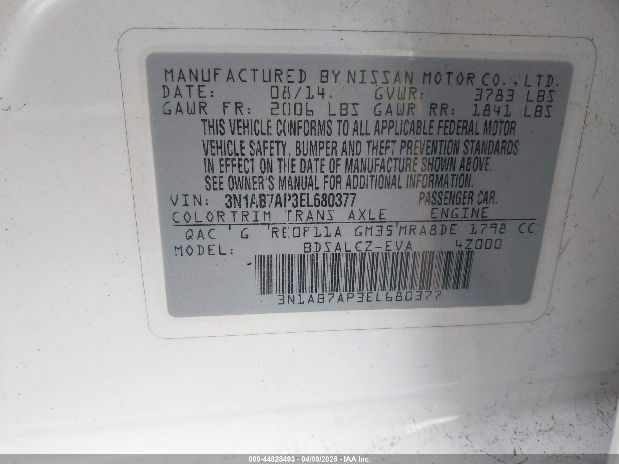 NISSAN SENTRA image 9