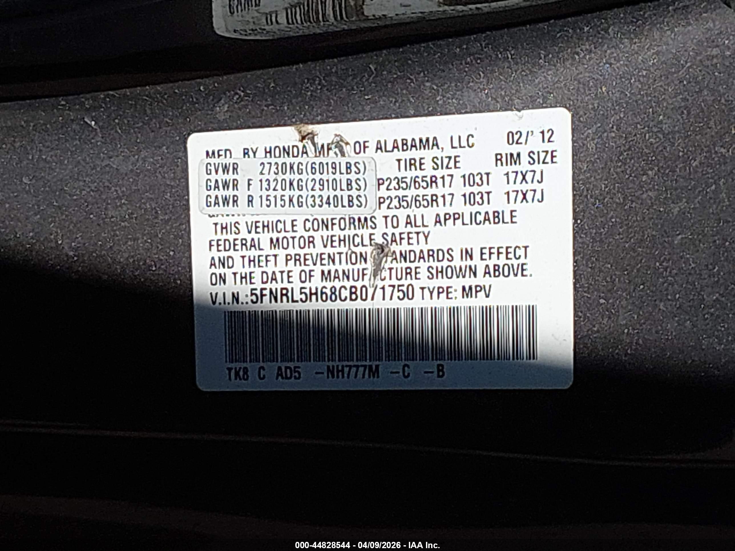 HONDA ODYSSEY image 9