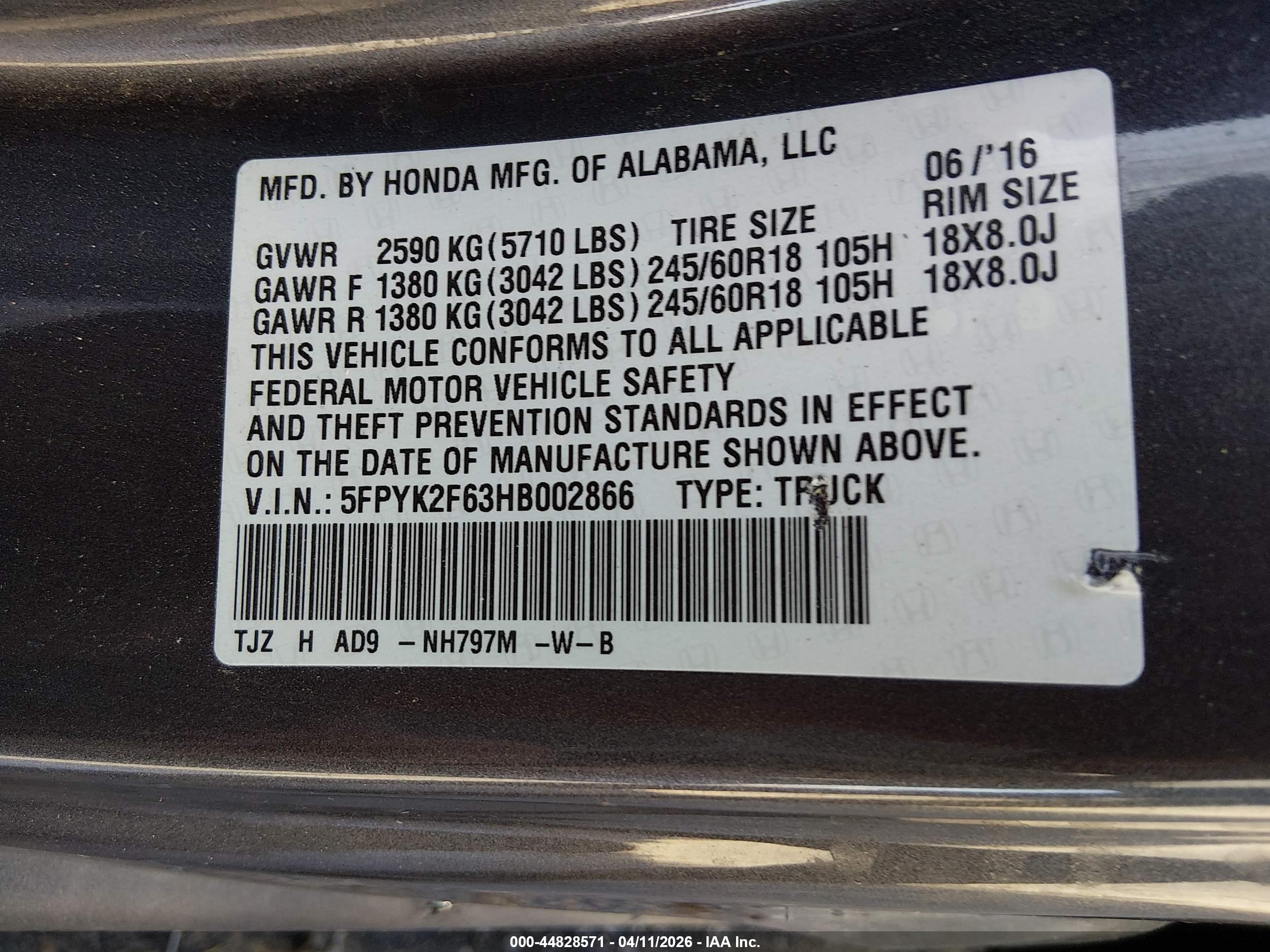 HONDA RIDGELINE image 9