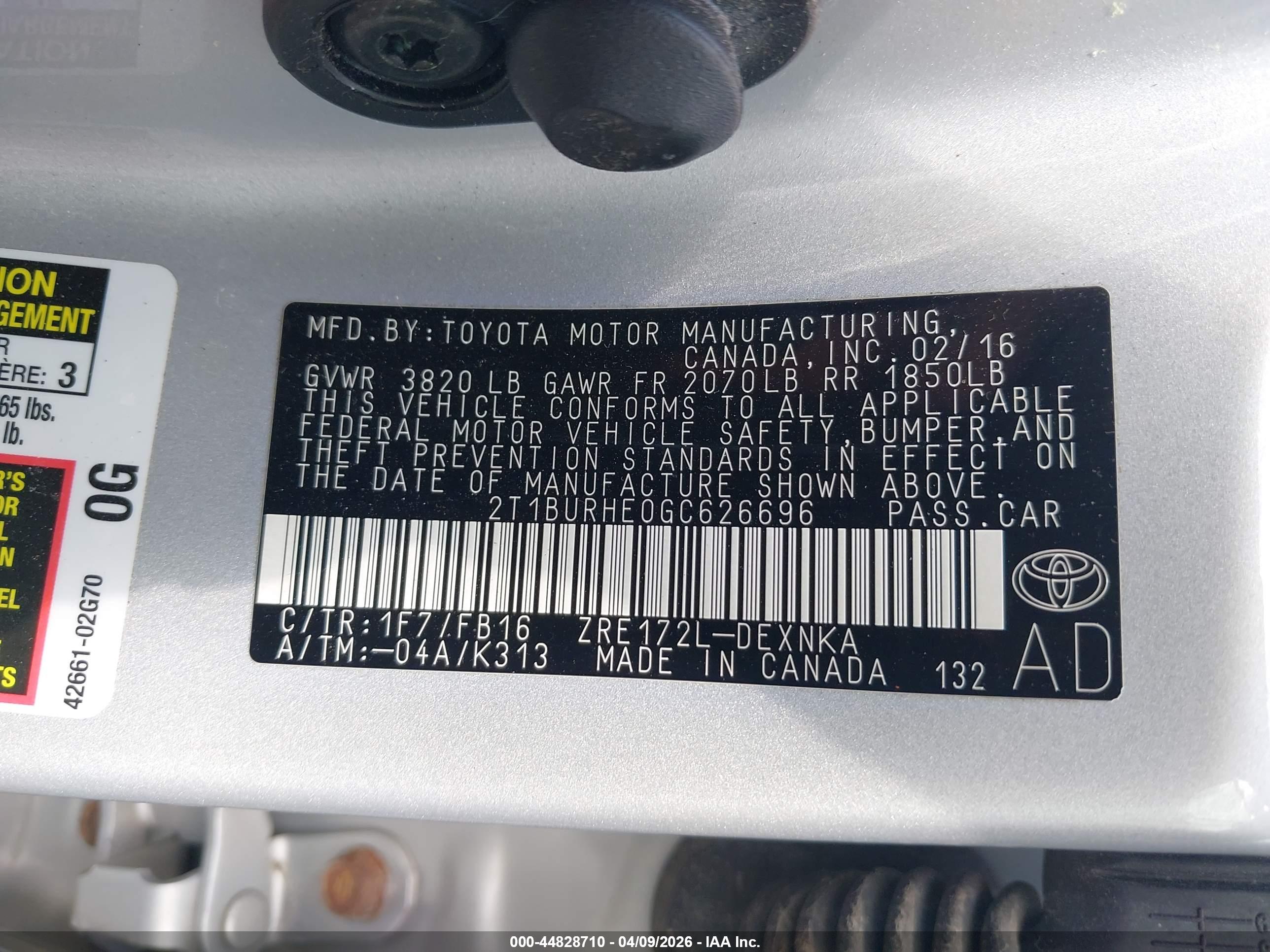 TOYOTA COROLLA image 9