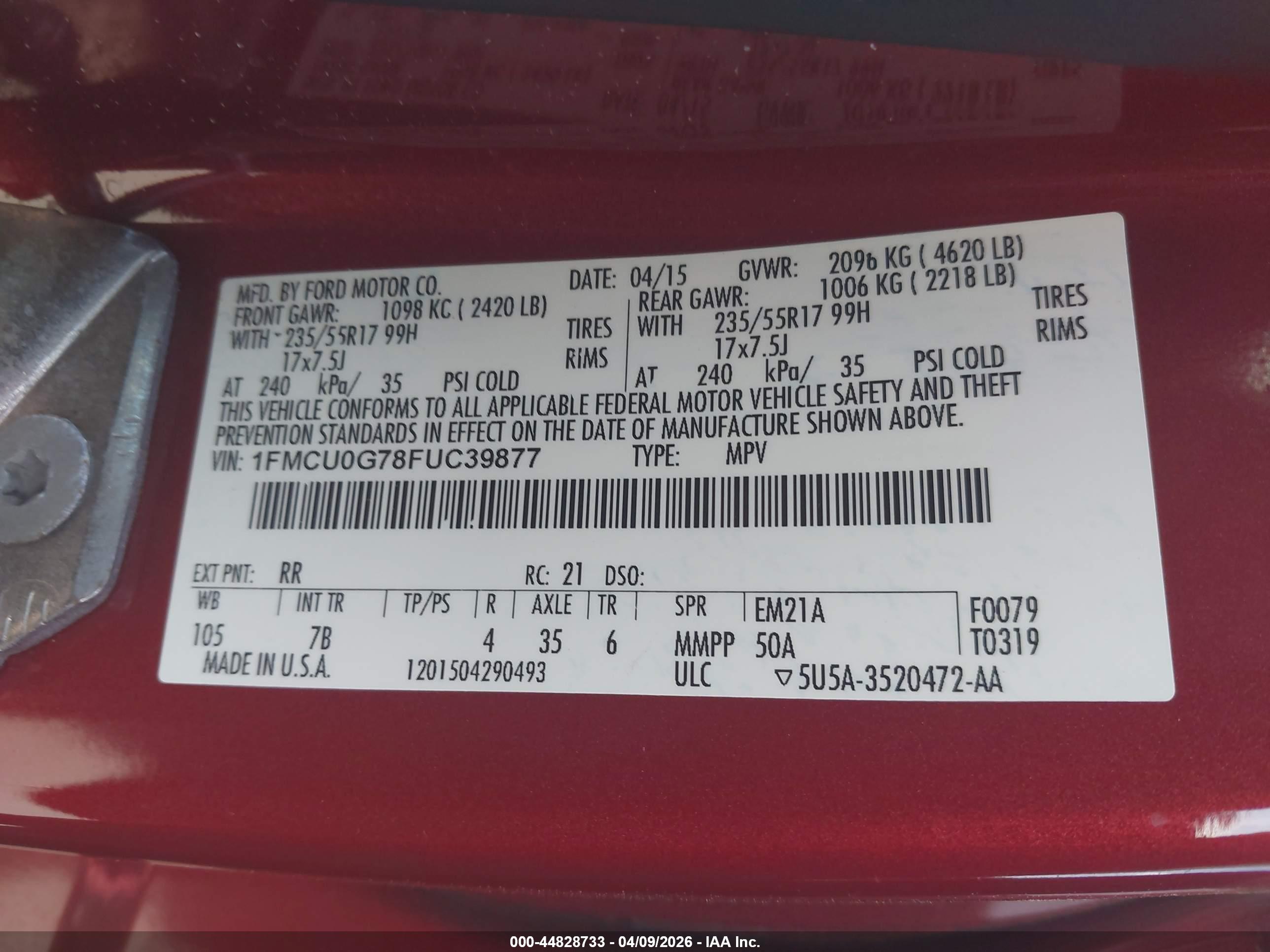 FORD ESCAPE image 9