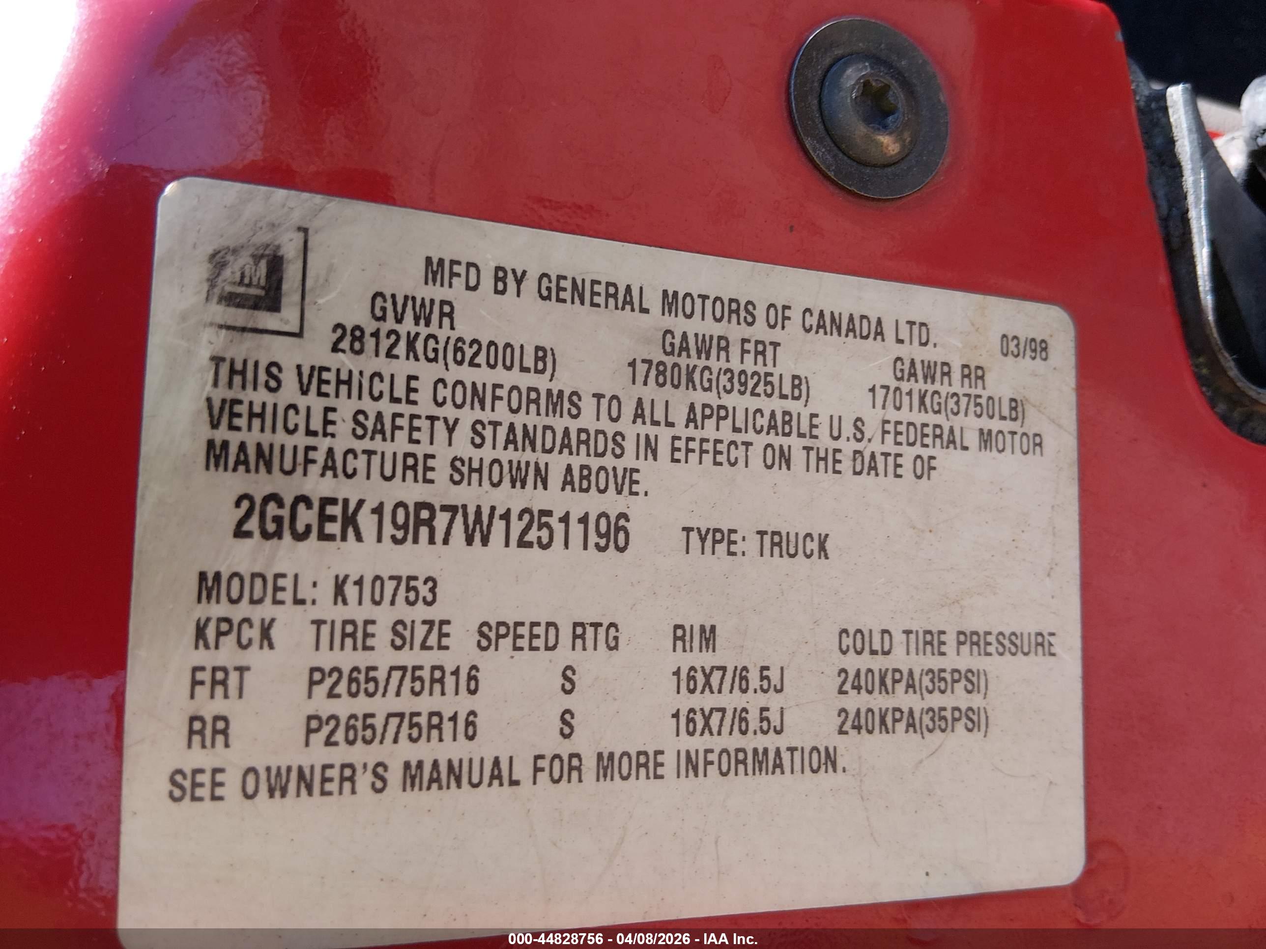 CHEVROLET K1500 image 9