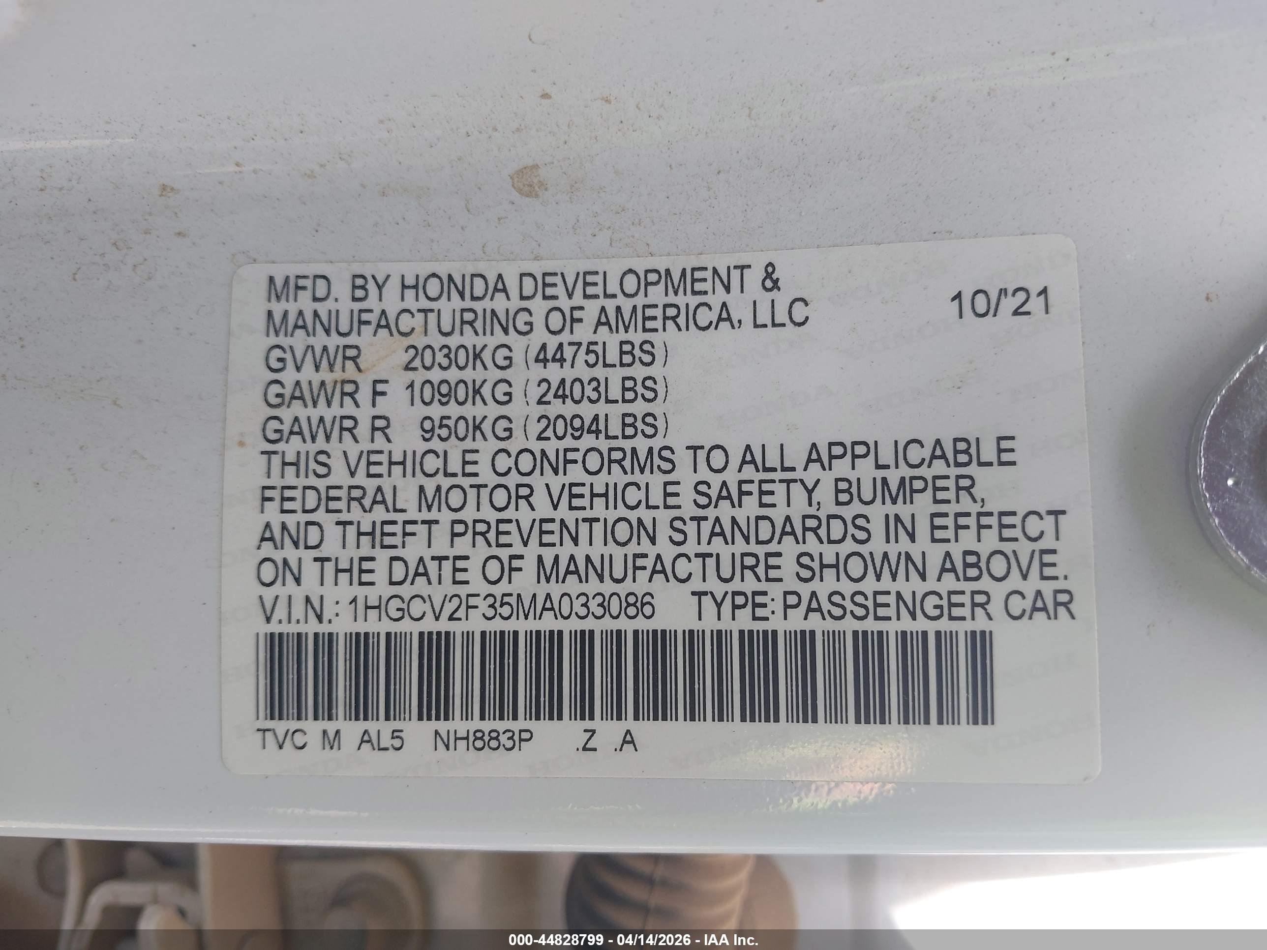HONDA ACCORD image 9