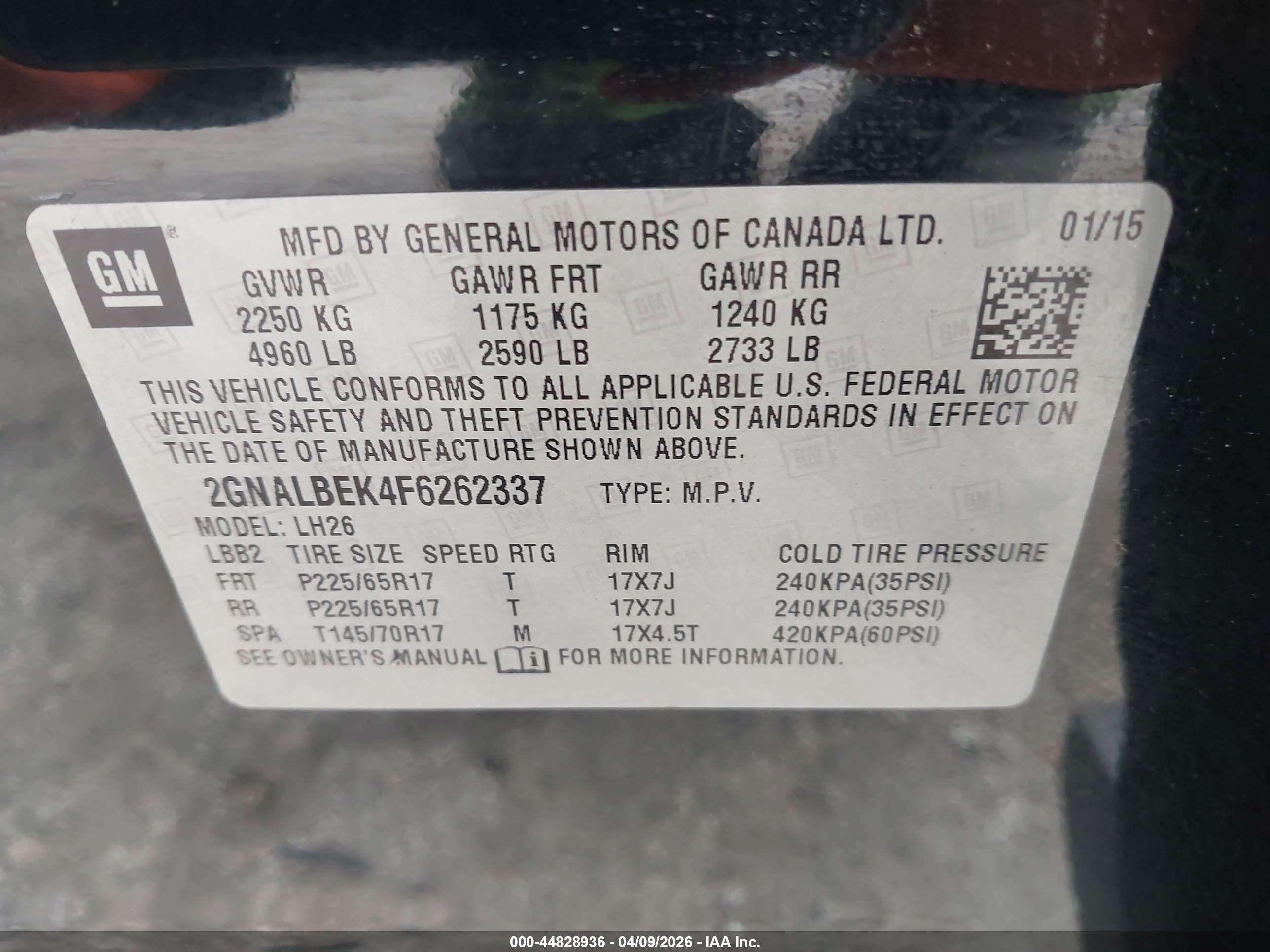 CHEVROLET EQUINOX image 9