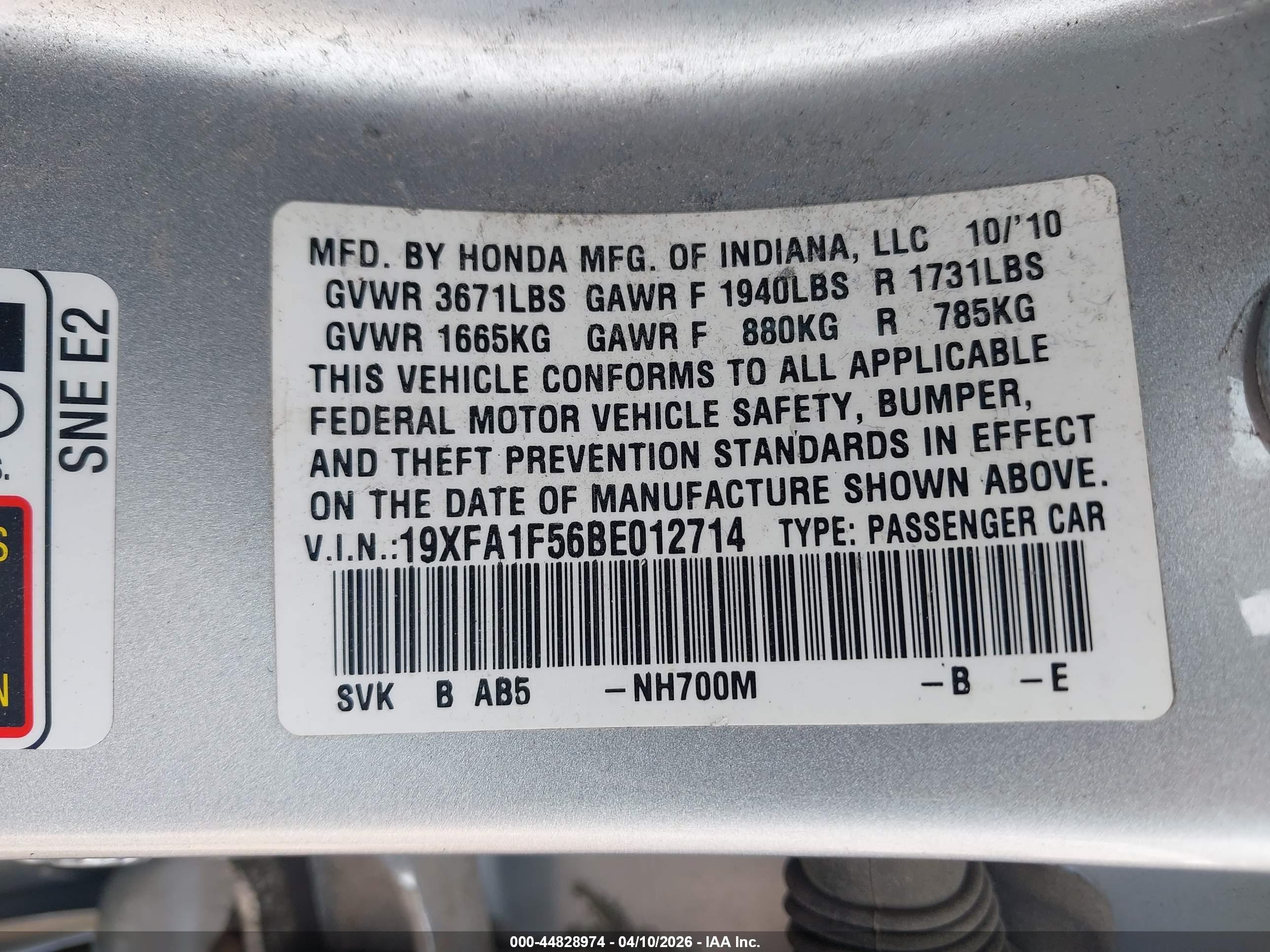HONDA CIVIC image 9