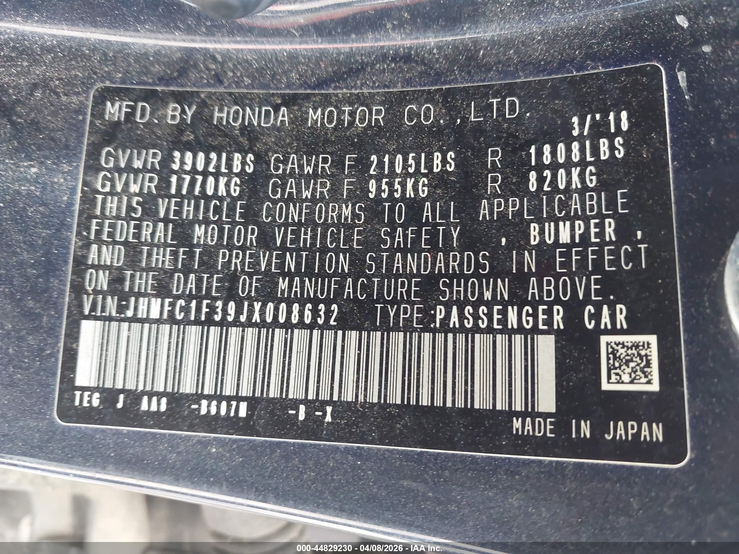 HONDA CIVIC image 9