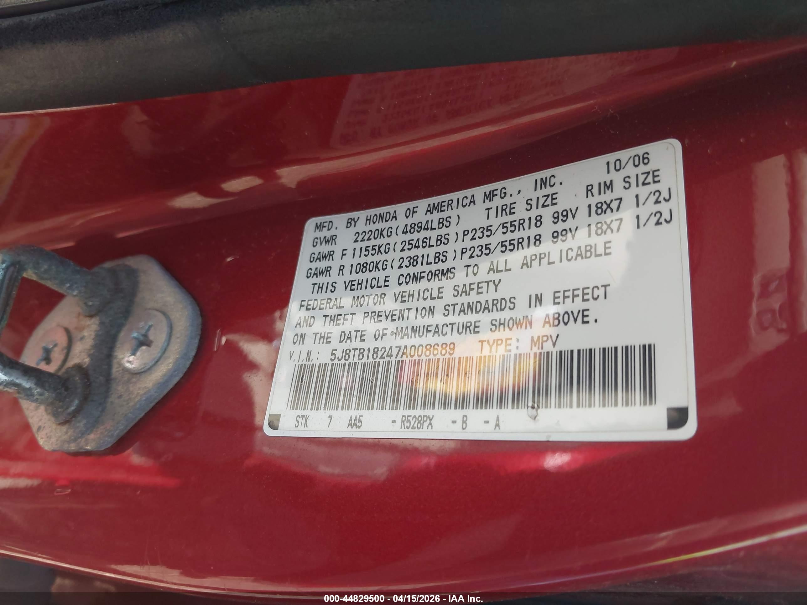 ACURA RDX image 9