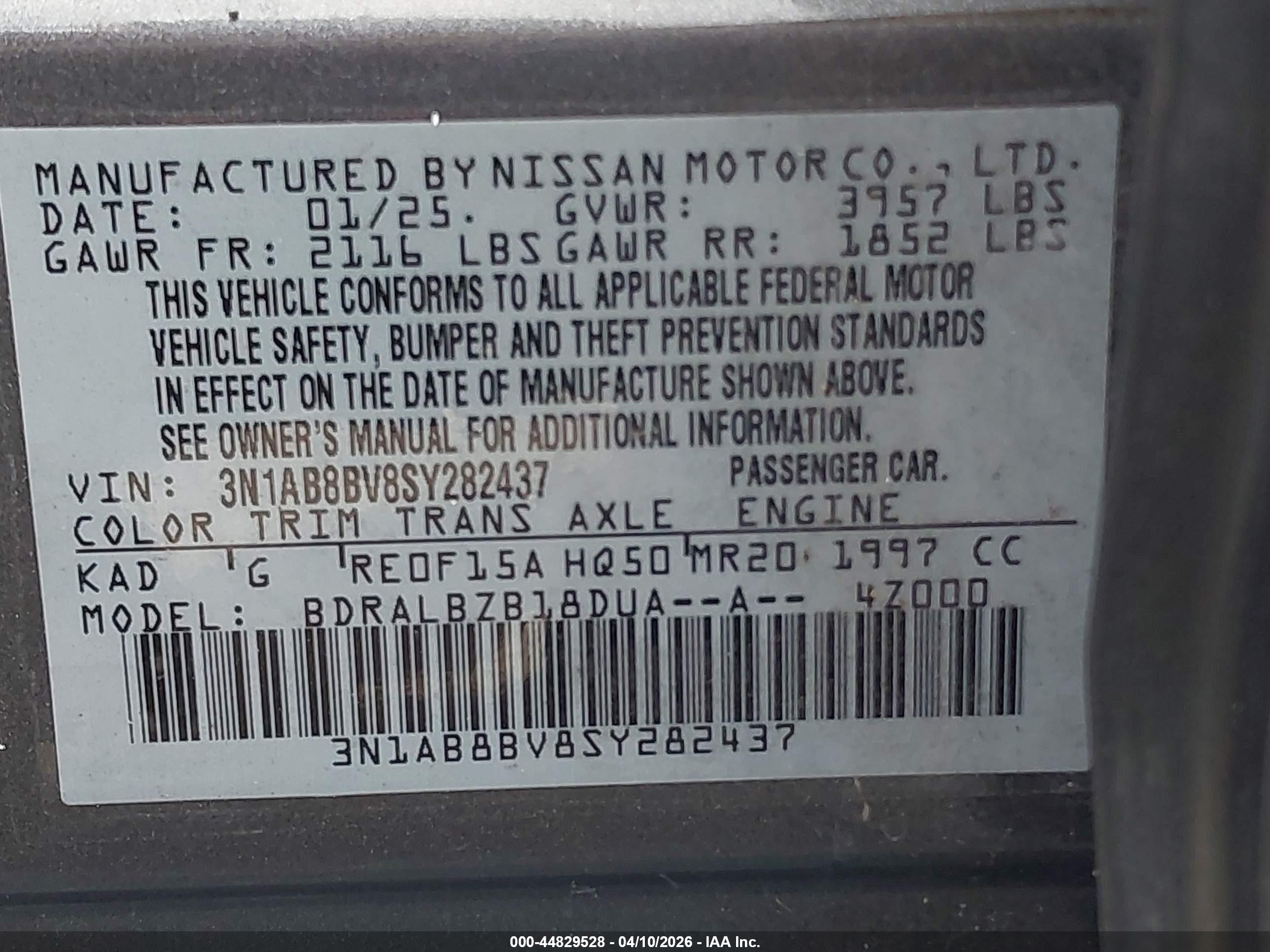 NISSAN SENTRA image 9