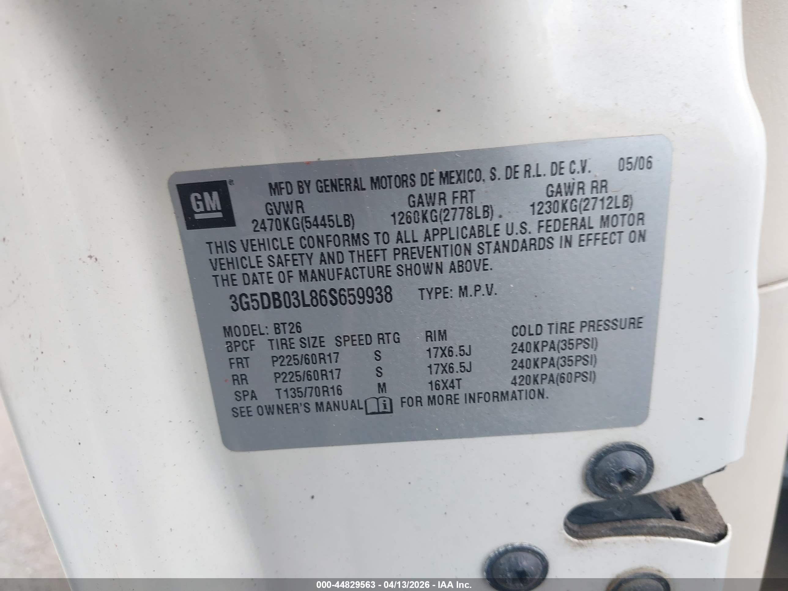 BUICK RENDEZVOUS image 9