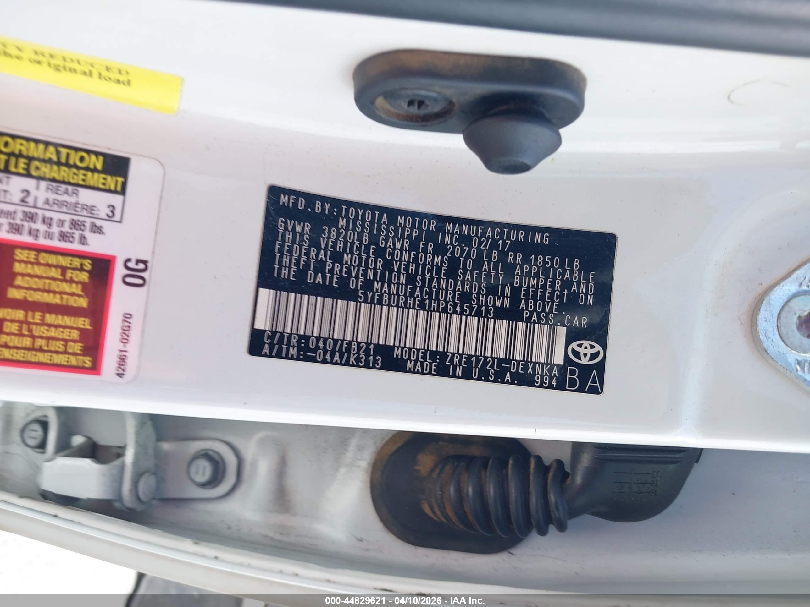 TOYOTA COROLLA image 9