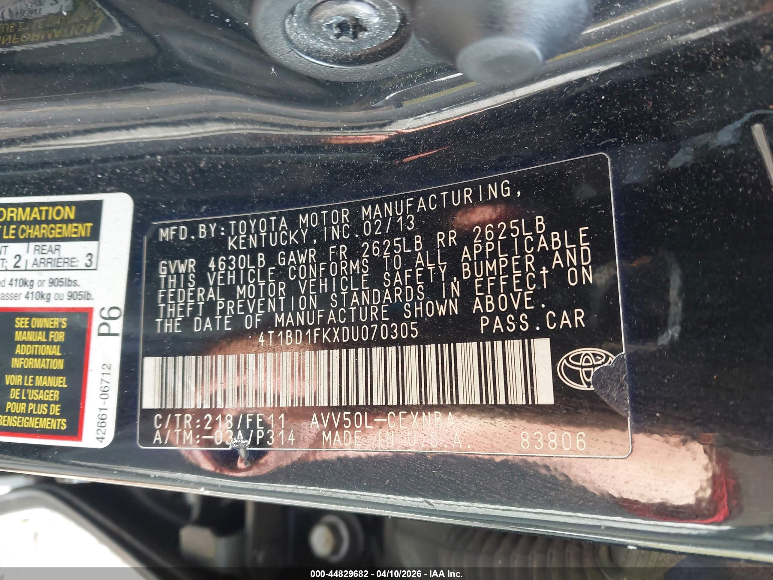 TOYOTA CAMRY image 9