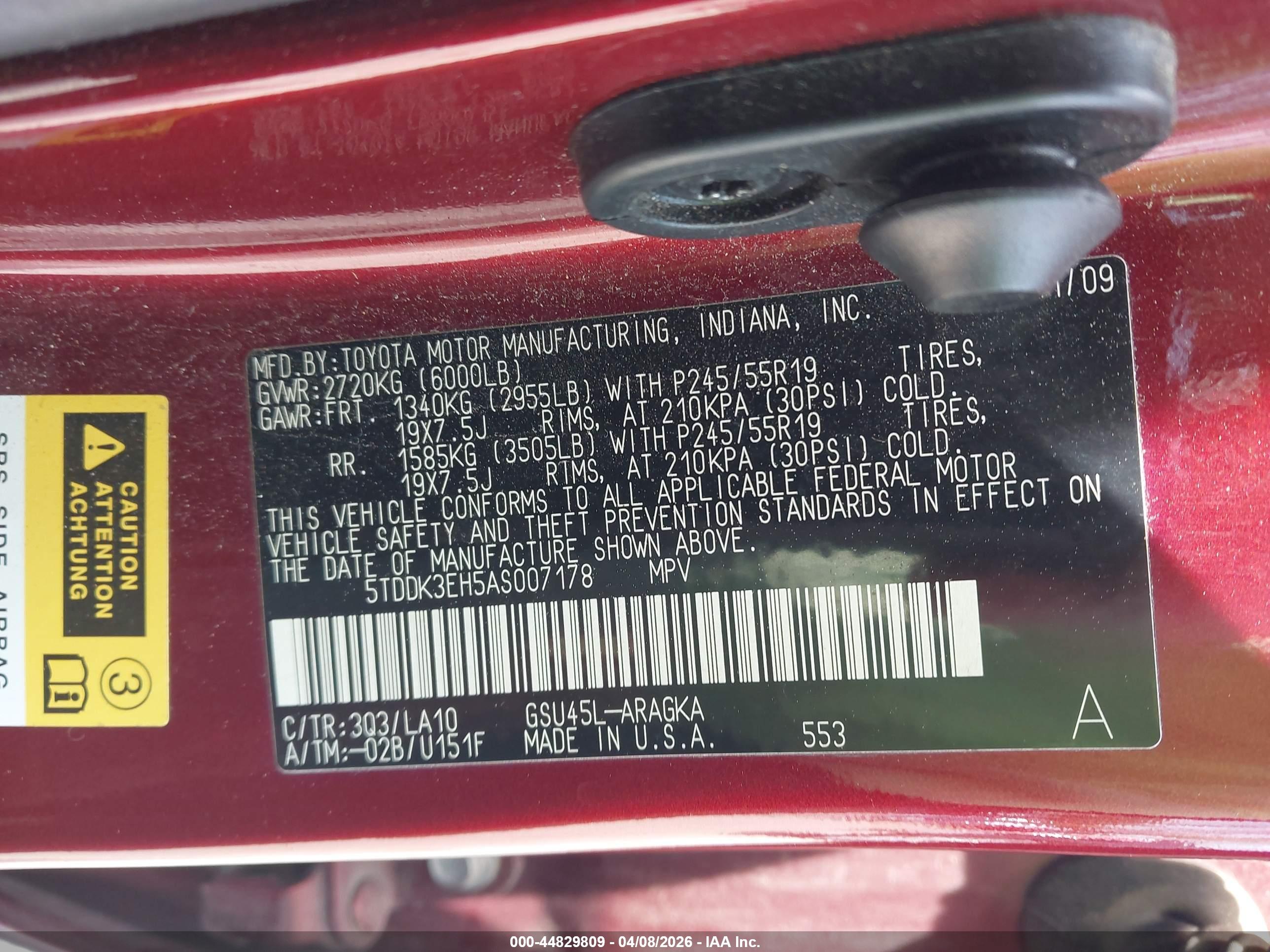 TOYOTA HIGHLANDER image 9