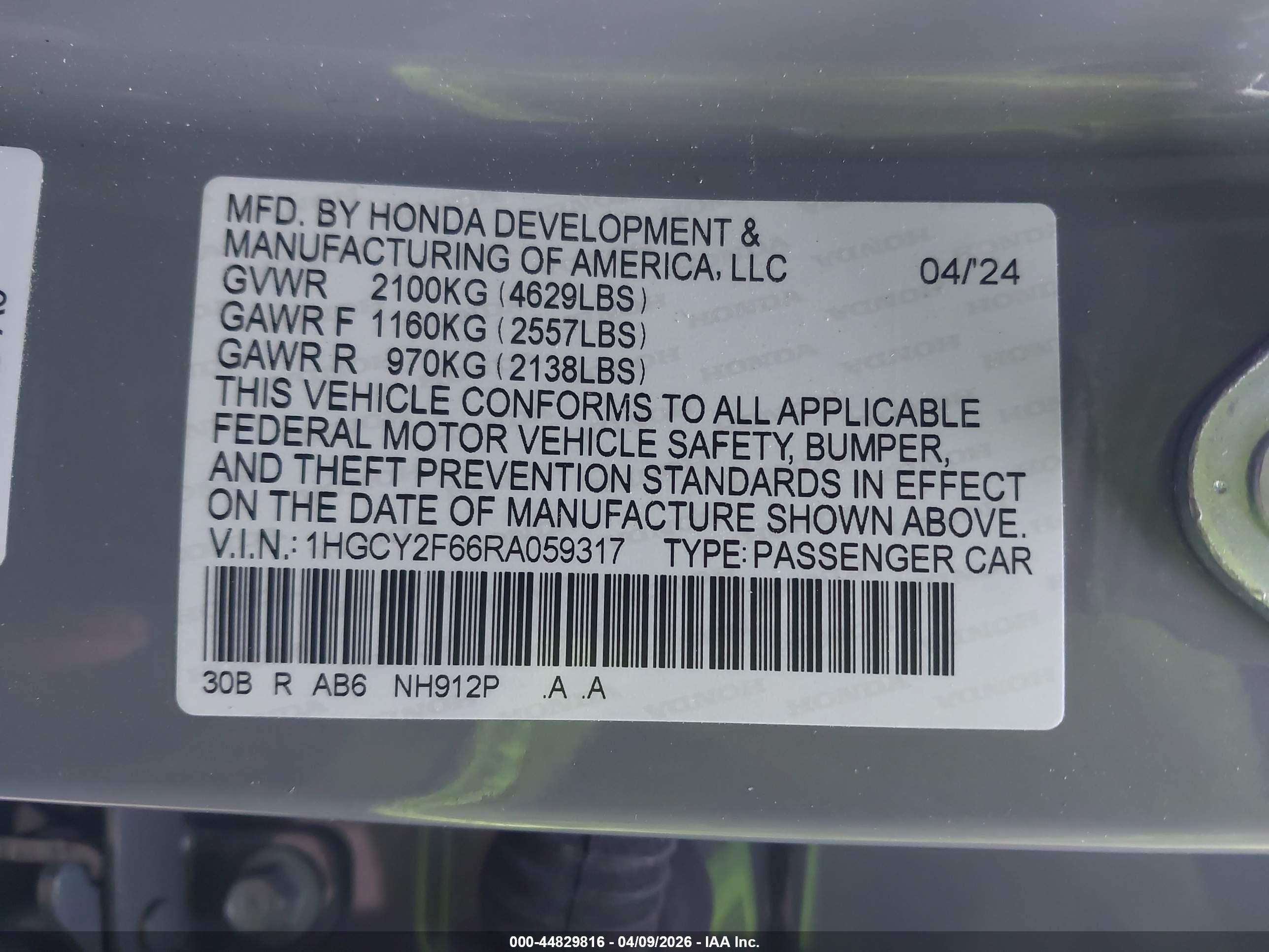 HONDA ACCORD image 9