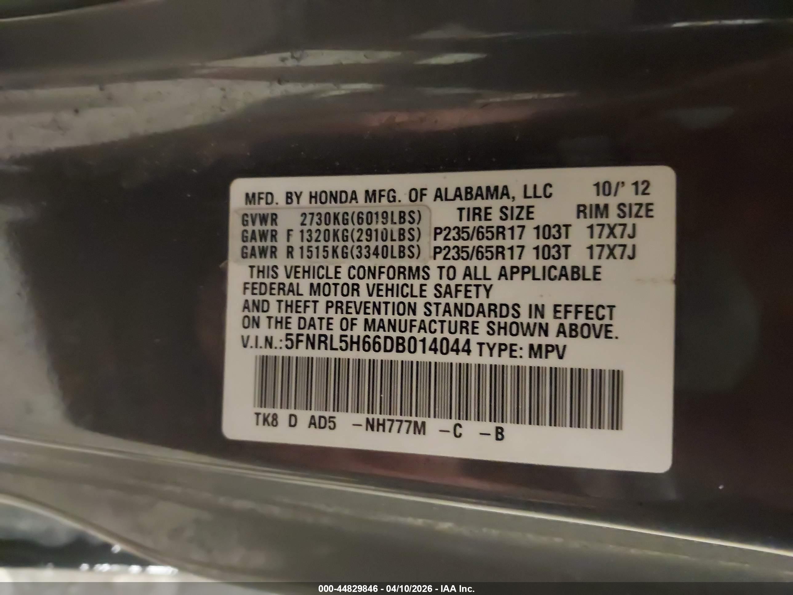 HONDA ODYSSEY image 9