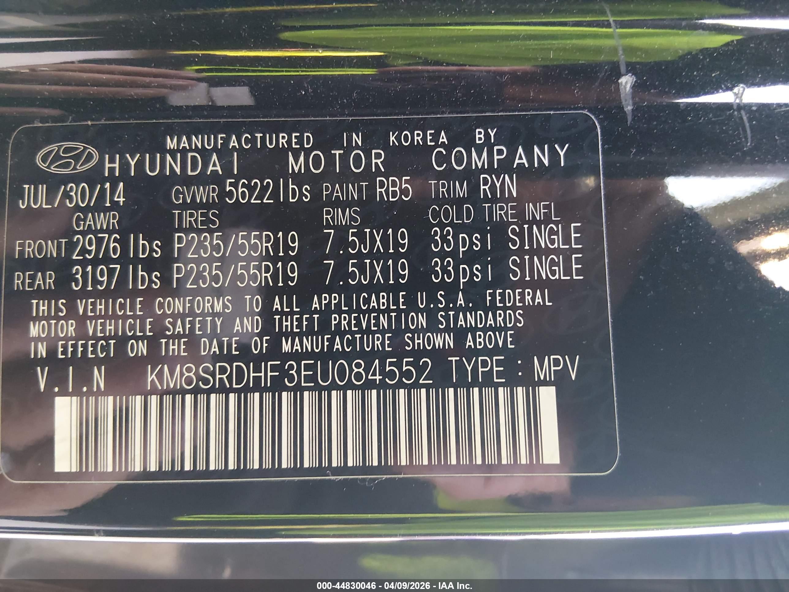 HYUNDAI SANTA image 9