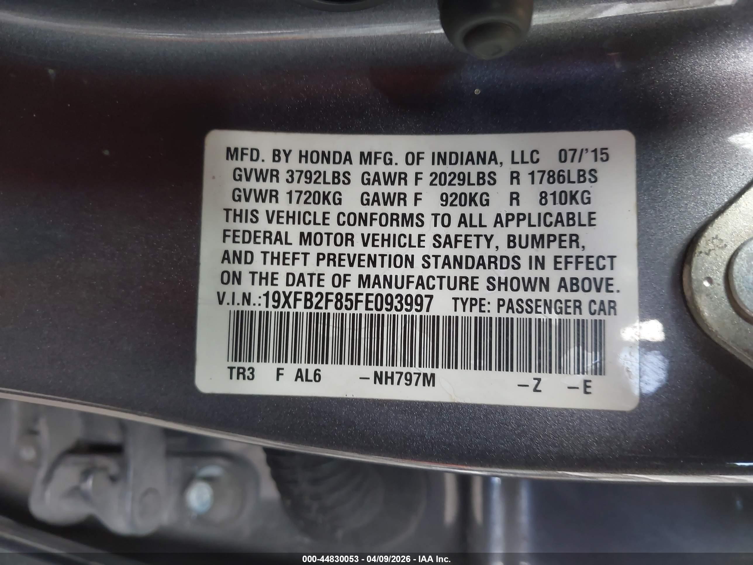 HONDA CIVIC image 9