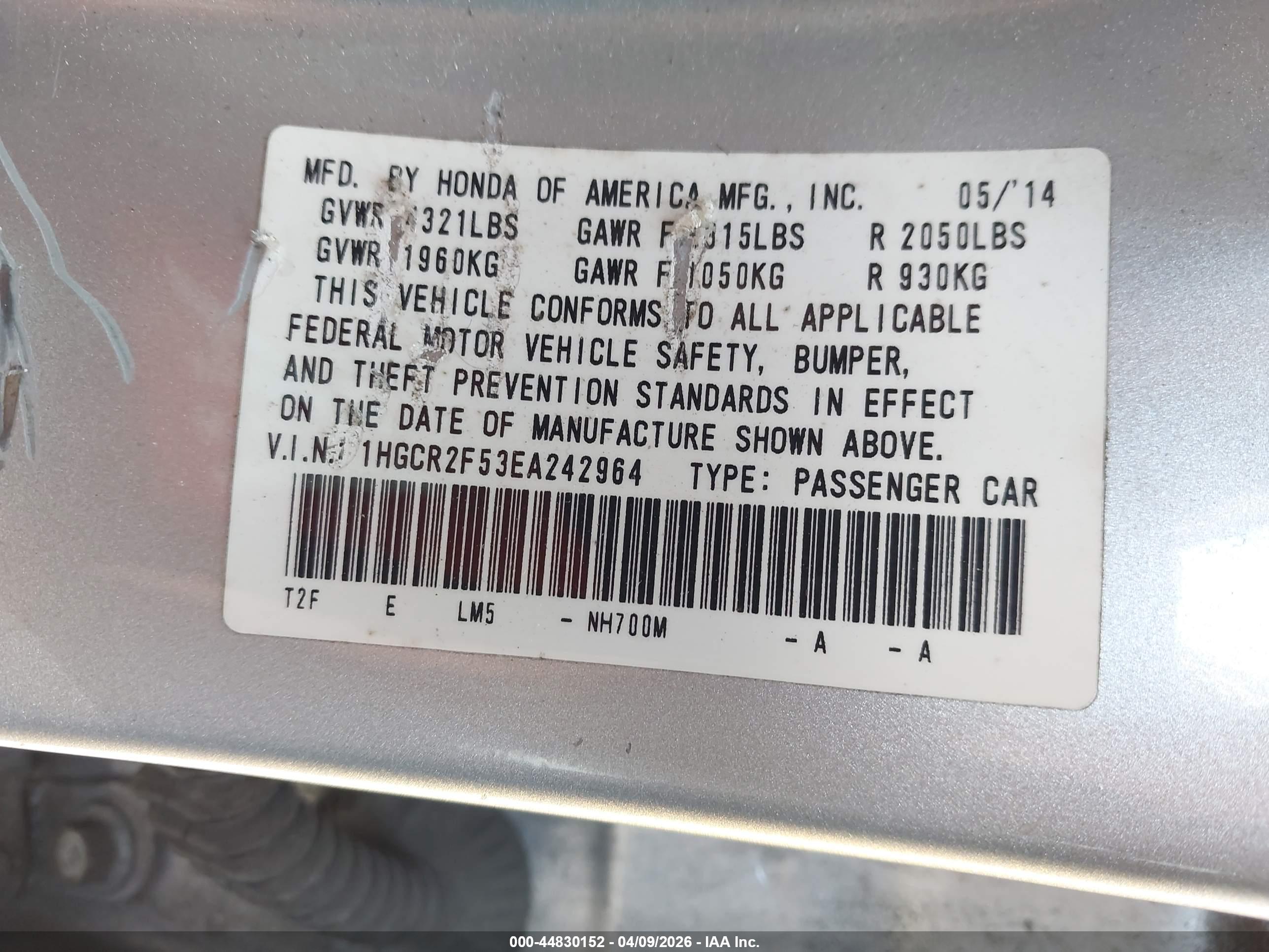 HONDA ACCORD image 9