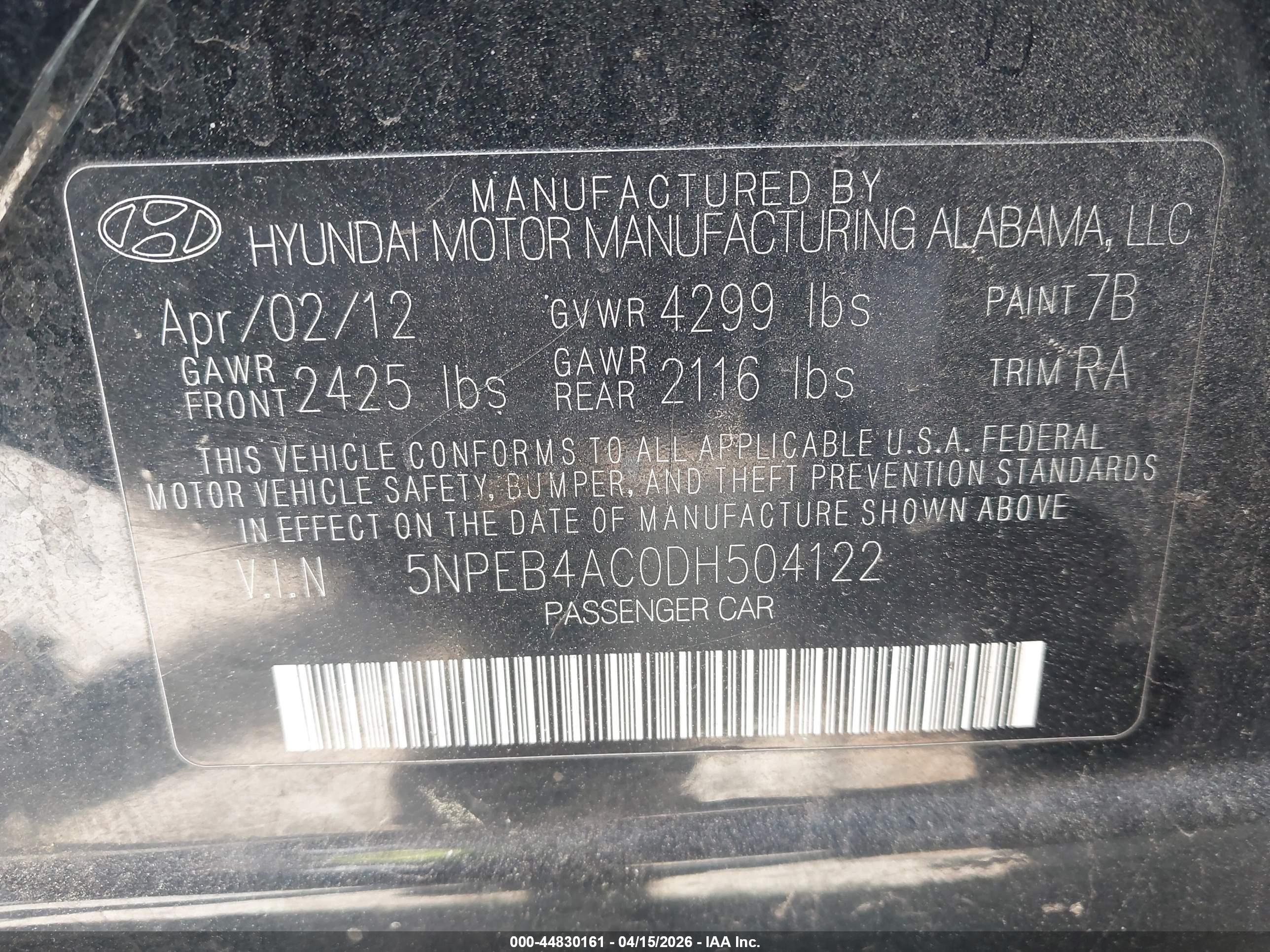 HYUNDAI SONATA image 9