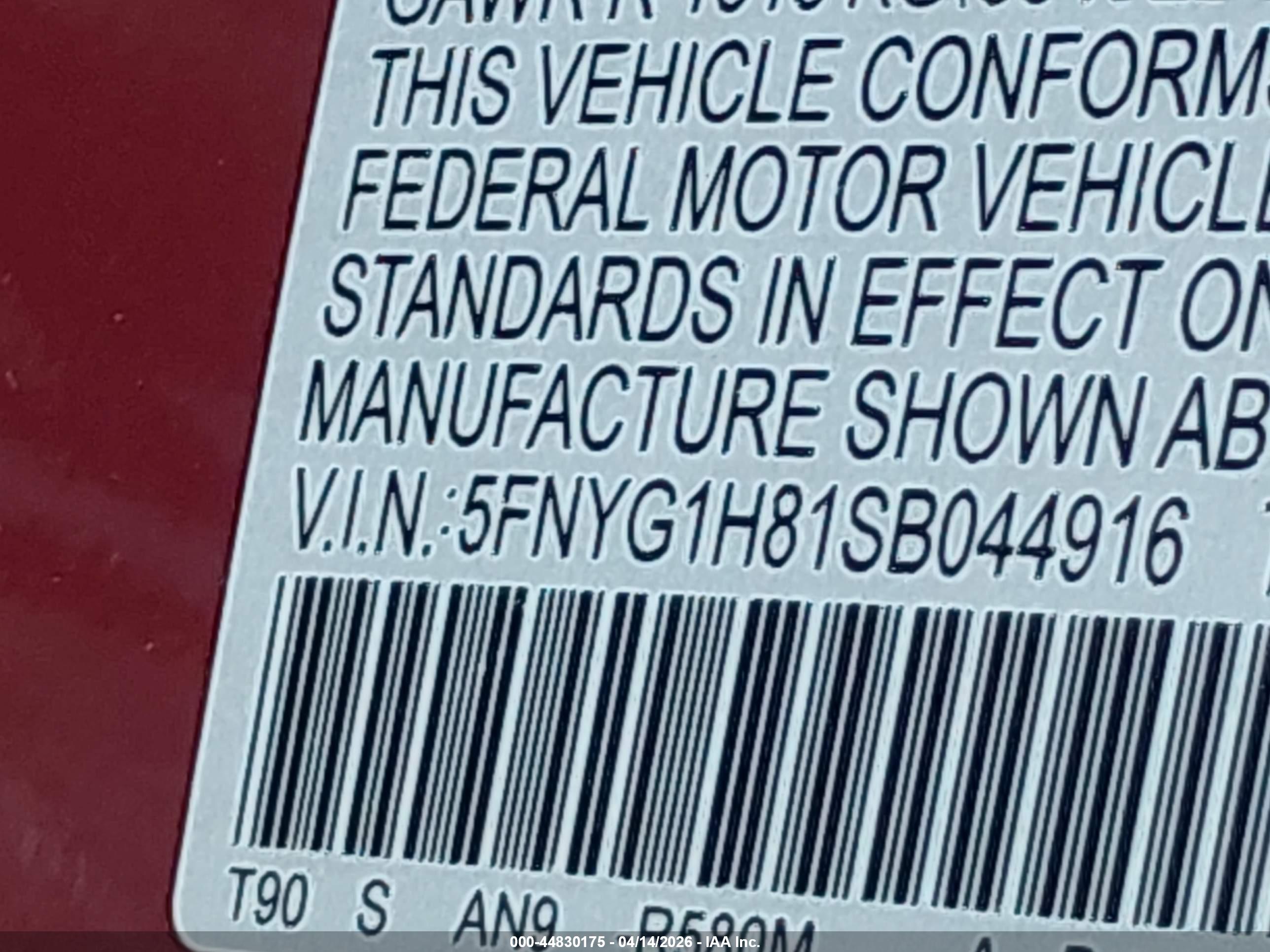 HONDA PILOT image 9