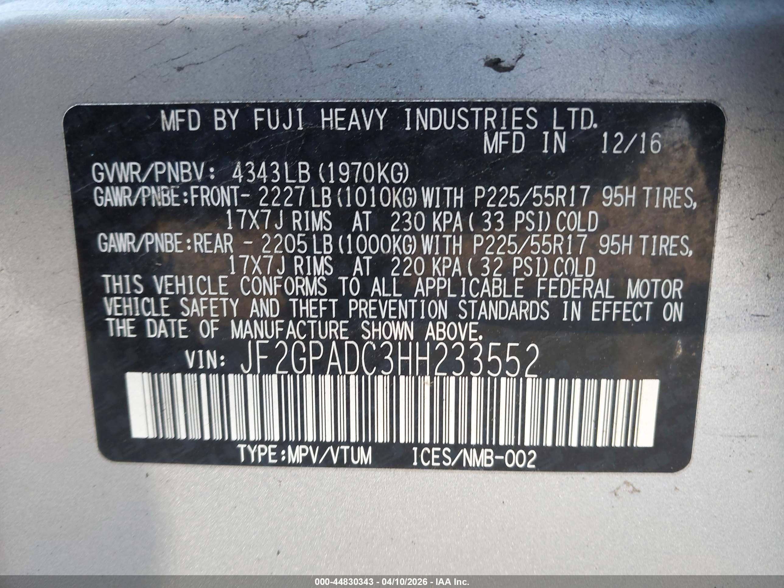 SUBARU CROSSTREK image 9