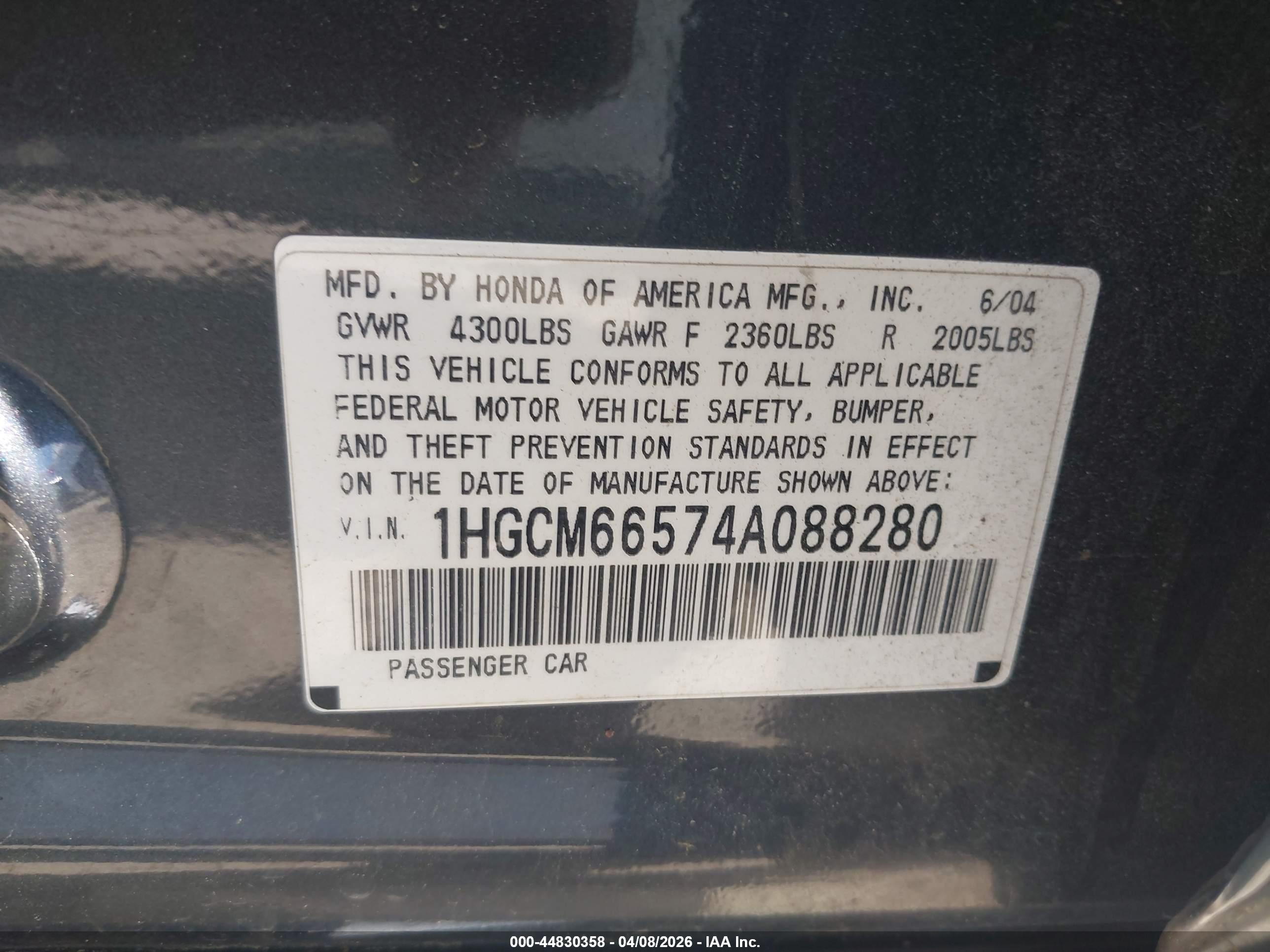 HONDA ACCORD image 9