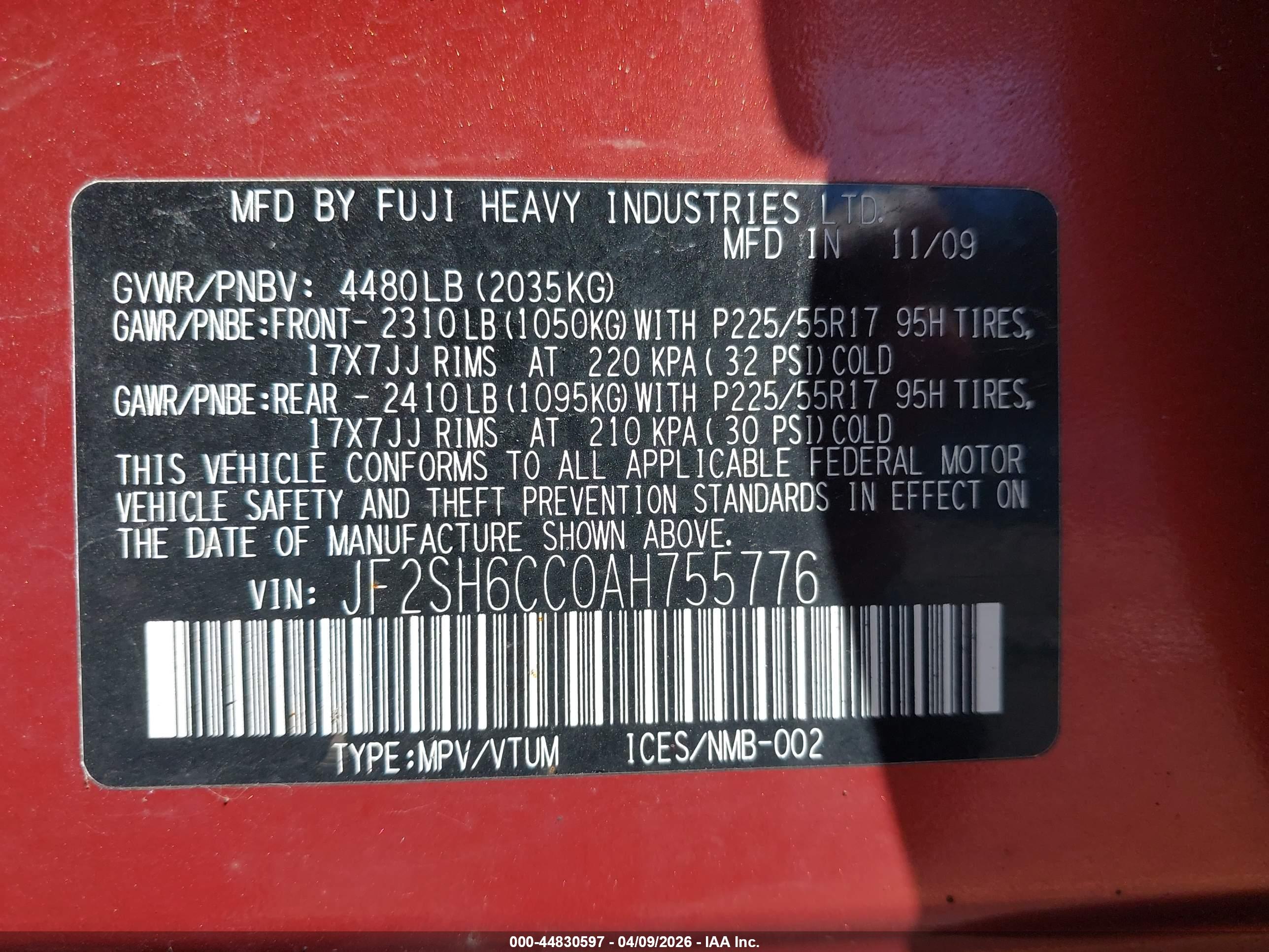 SUBARU FORESTER image 9
