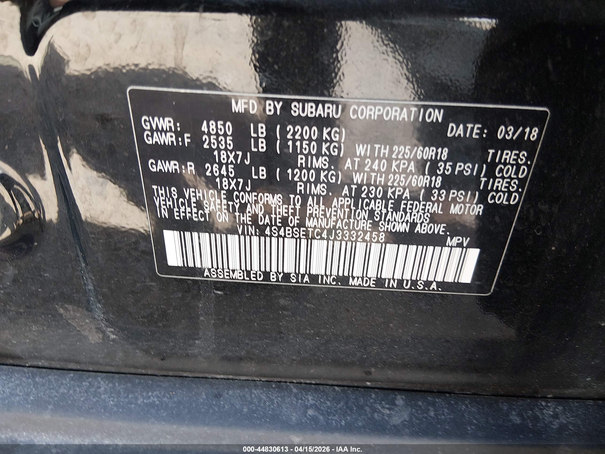 SUBARU OUTBACK image 9