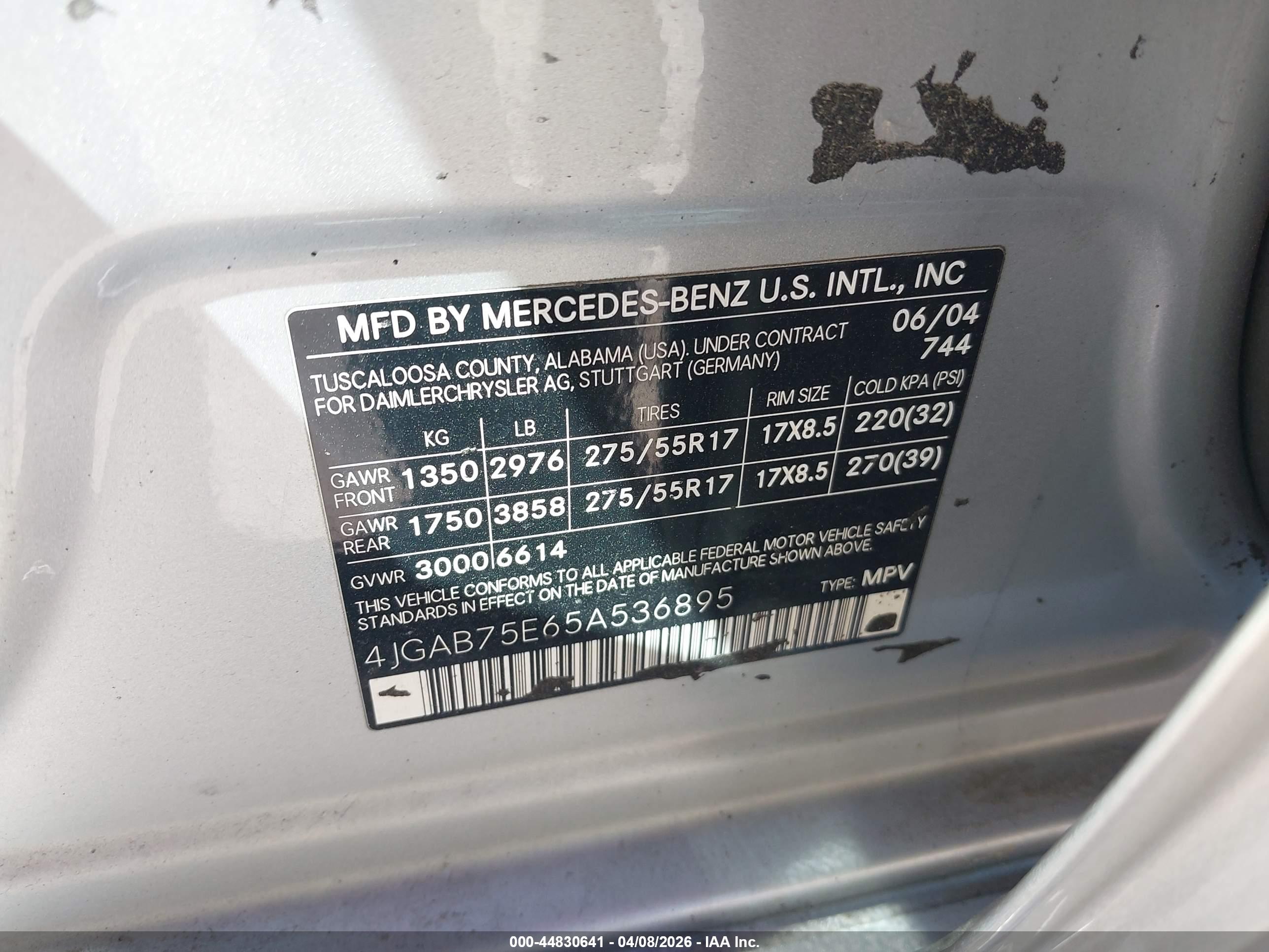 MERCEDES-BENZ ML image 9