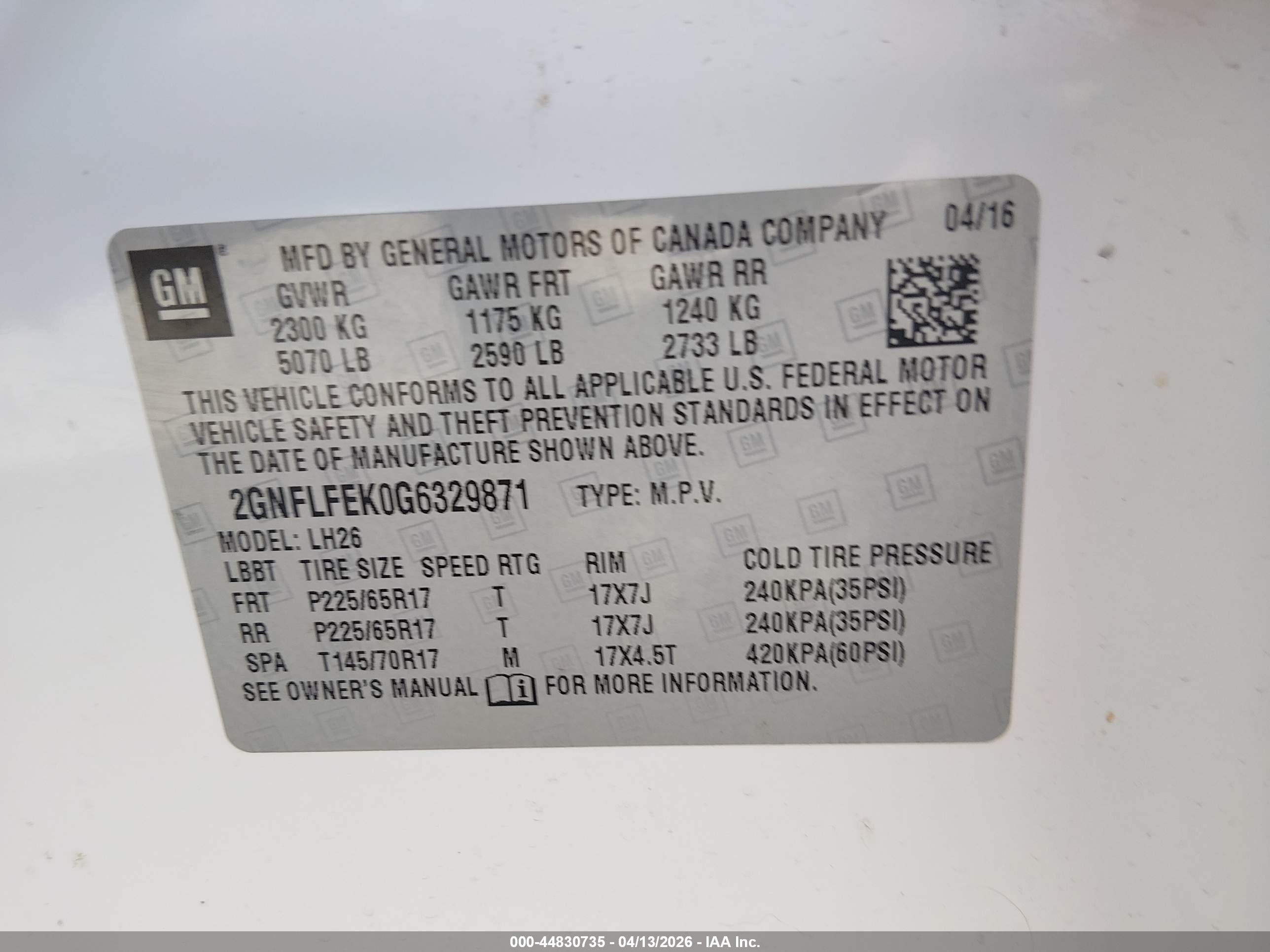 CHEVROLET EQUINOX image 9