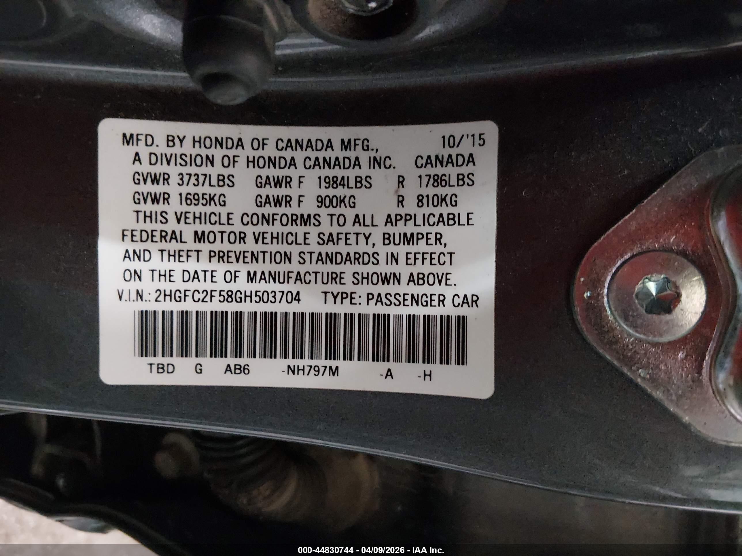 HONDA CIVIC image 9